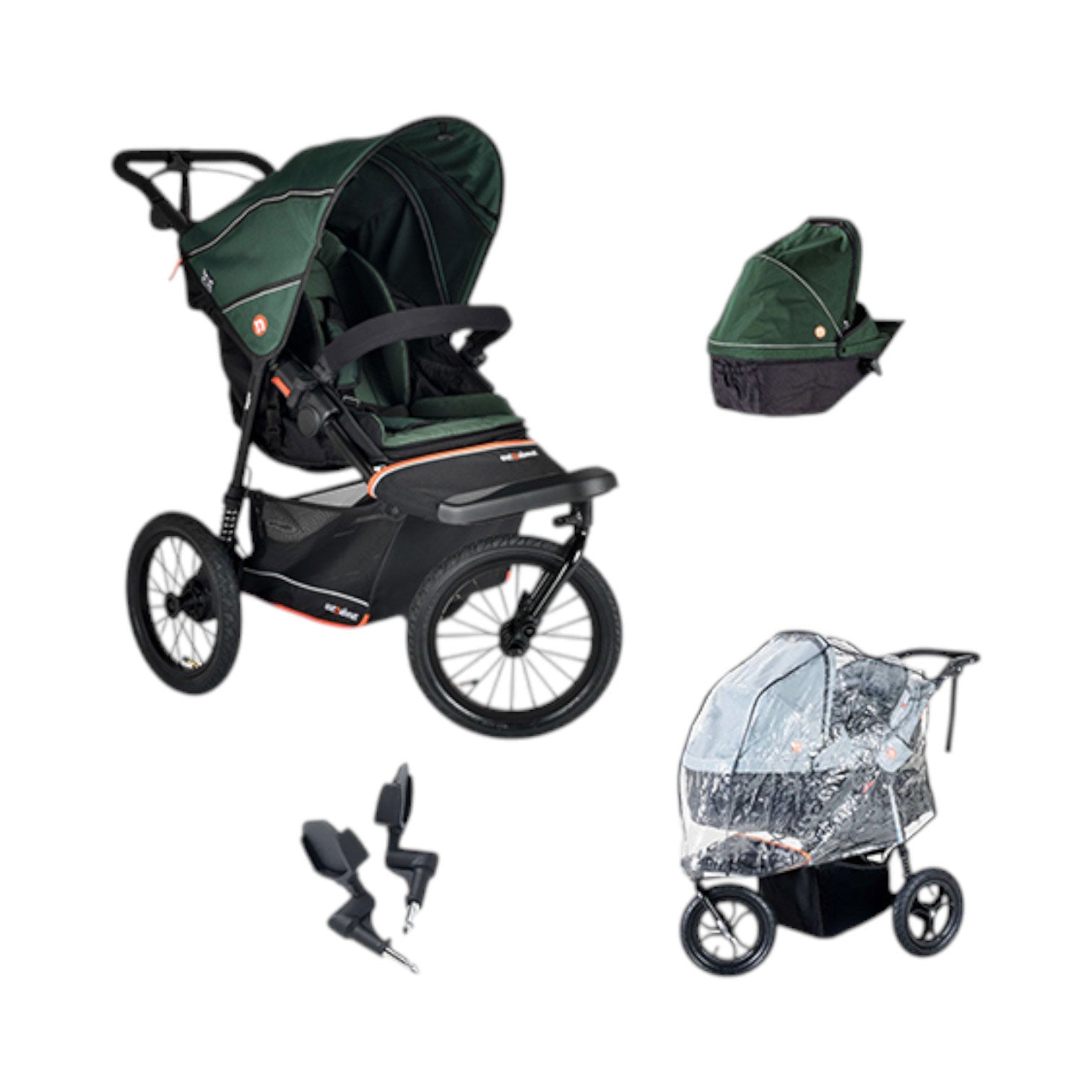 Out n About Nipper V6 Plus Newborn Bundle in Sycamore Green Double & Twin Prams 21056-SYC-GRN 5060167547706