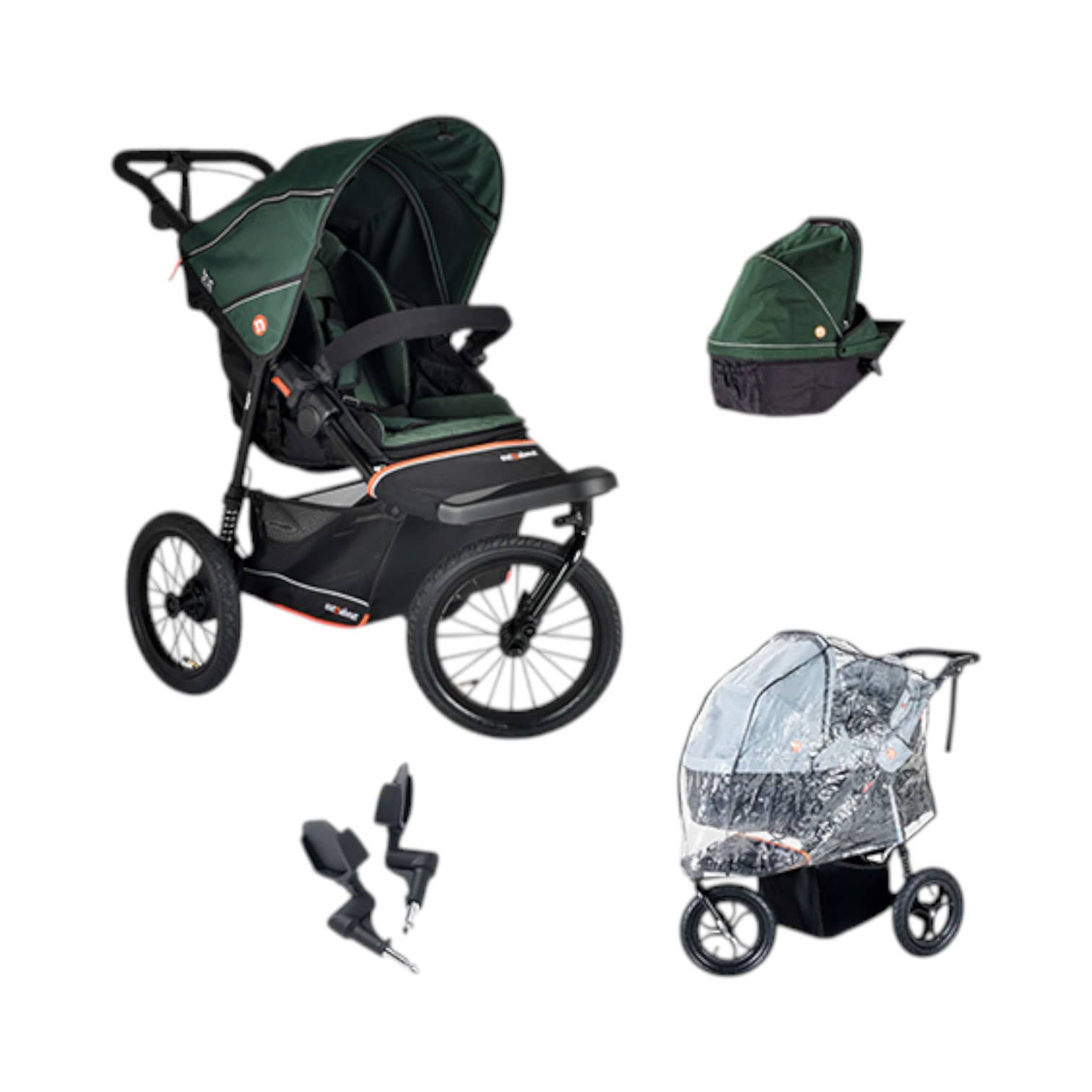 Out n About Nipper V6 Plus Newborn Bundle in Sycamore Green Double & Twin Prams 21056-SYC-GRN 5060167547706