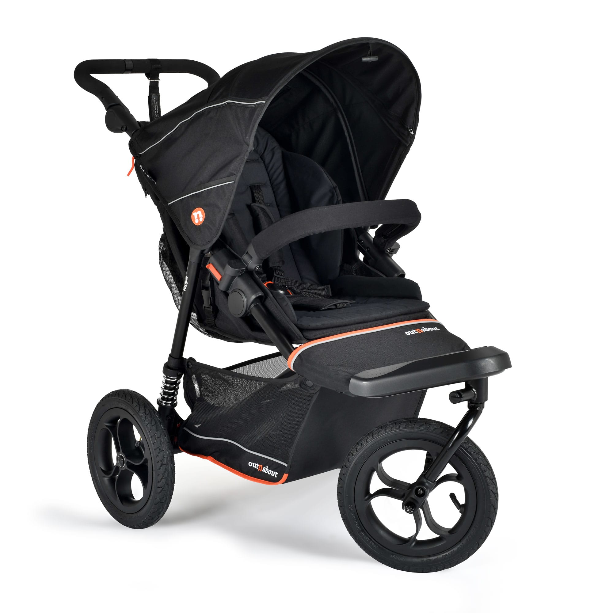 Out n About Nipper V6 Switch Newborn Bundle in Summit Black Double & Twin Prams ONANIP-01SWHBUNV6-SB 5060167549298