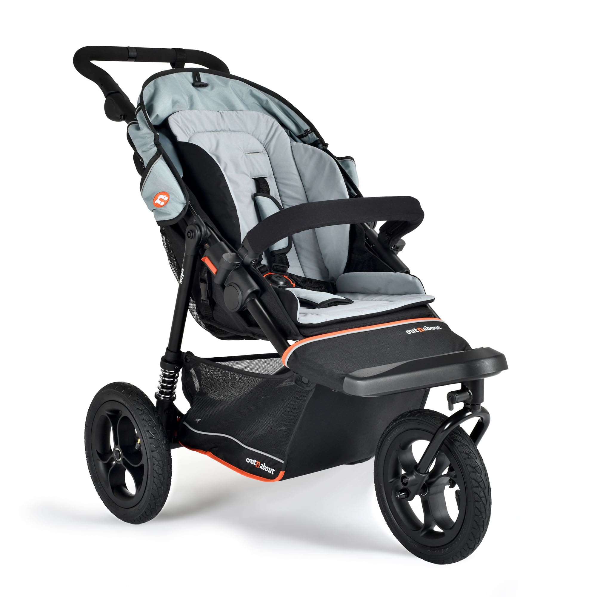 Out n About Single Nipper V6 in Rocksalt Grey Pushchairs & Buggies ONANIP-01GRYV6 5060167547683