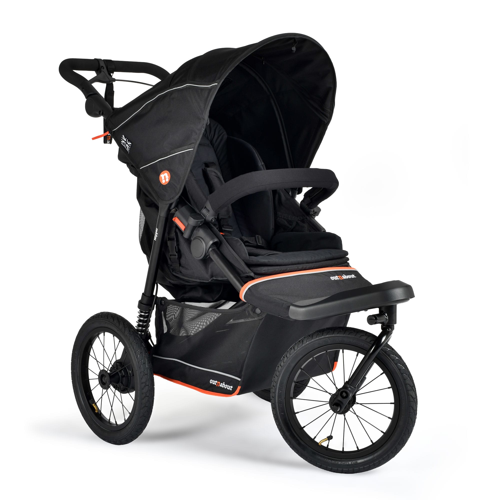 Out n About Single Nipper V6 Plus in Summit Black Pushchairs & Buggies ONANIP-01SBV6+ 5060167547690