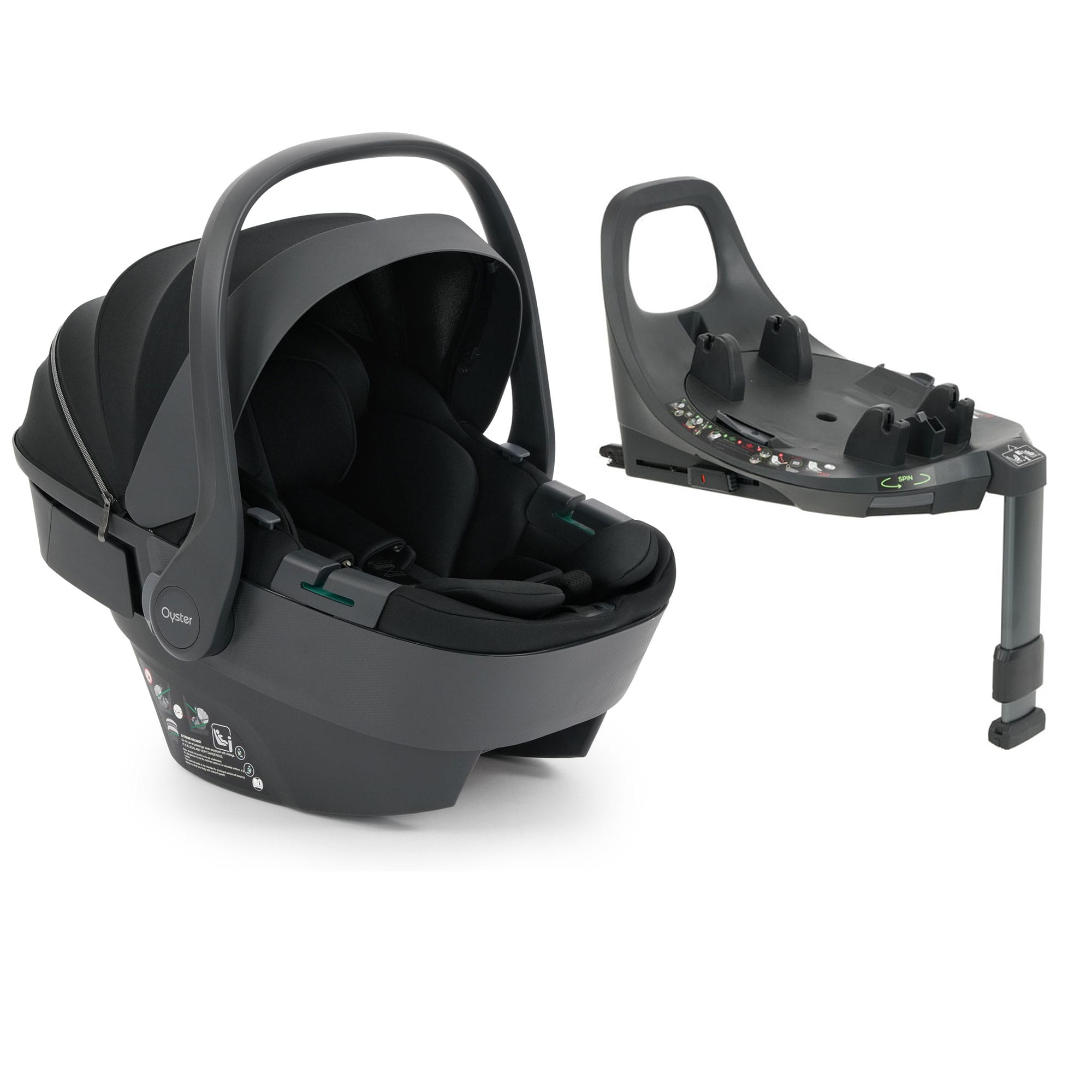 Oyster Capsule 360 i-Size Car Seat in Liquorice Baby Car Seats OVICLI-1 5061058984266