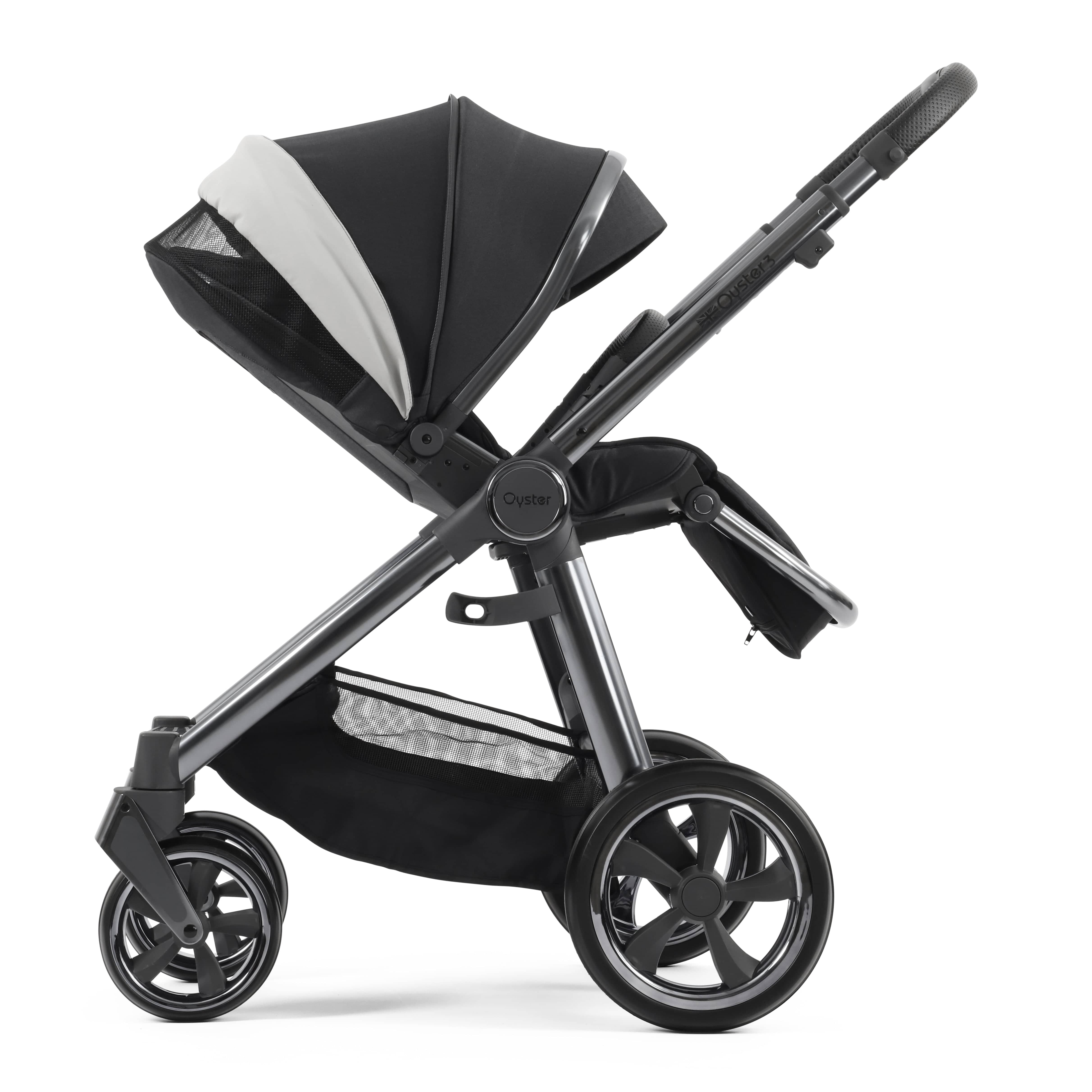BabyStyle Oyster3 Pram & Carrycot Carbonite Baby Prams 14730-CRB 5060711567242