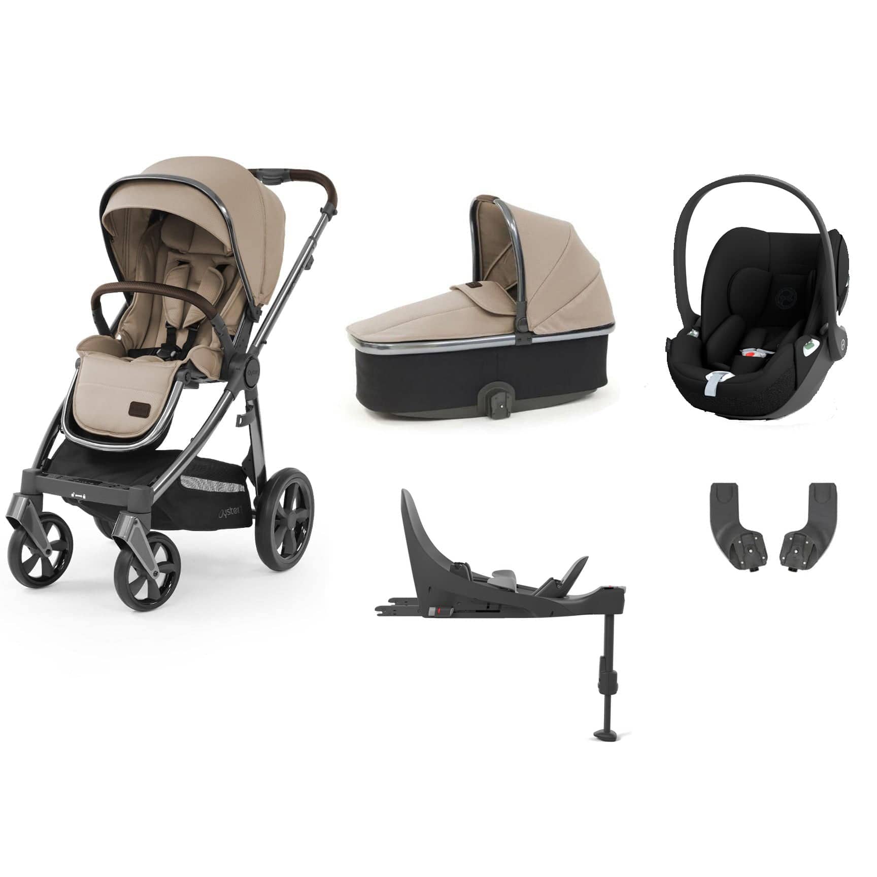 Babystyle Oyster 3 Essential Bundle with Car Seat in Butterscotch Travel Systems 13567-BTS 5060711564630