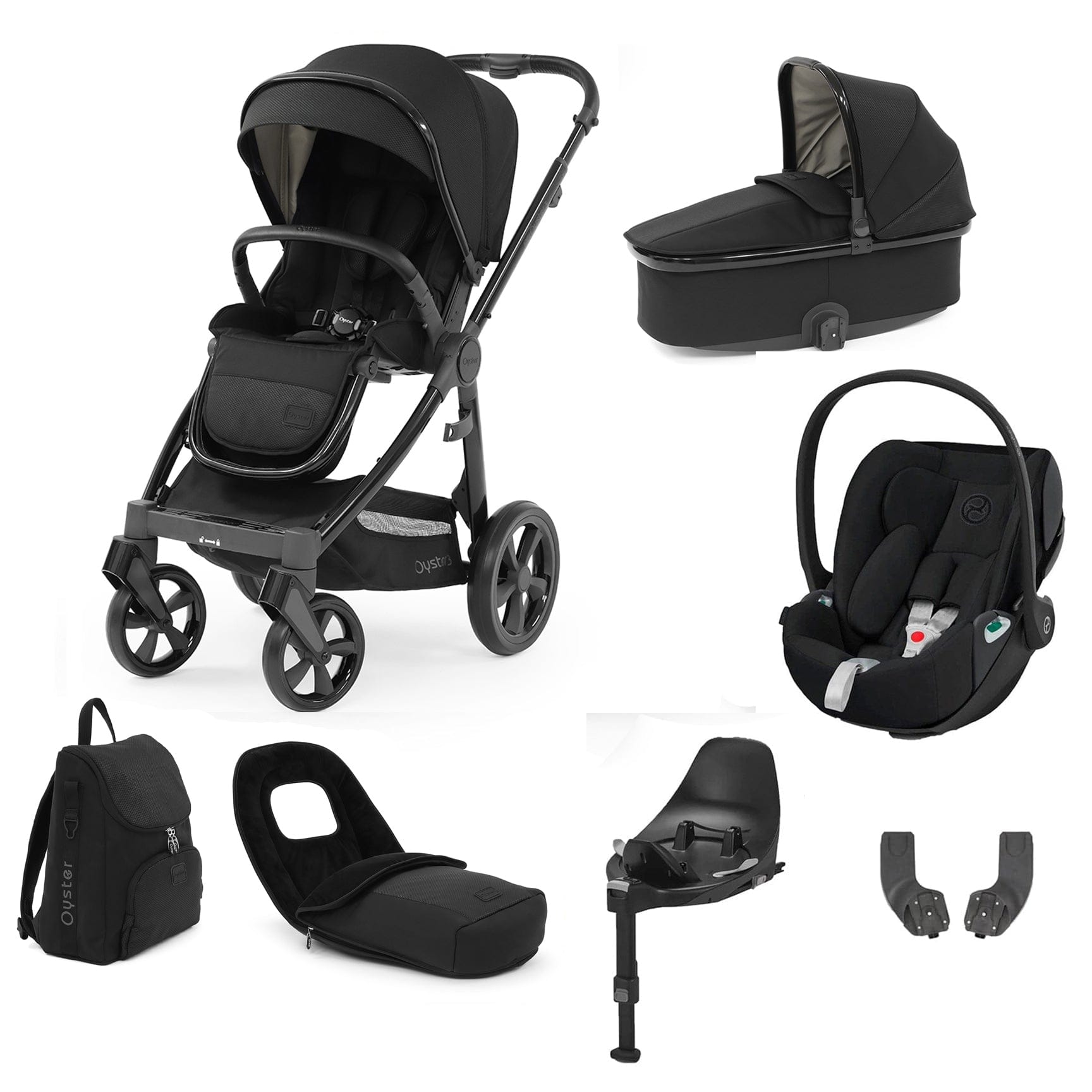 Babystyle Oyster 3 Luxury 7 Piece with Car Seat Bundle in Pixel Travel Systems 14801-PXL 5060711565668