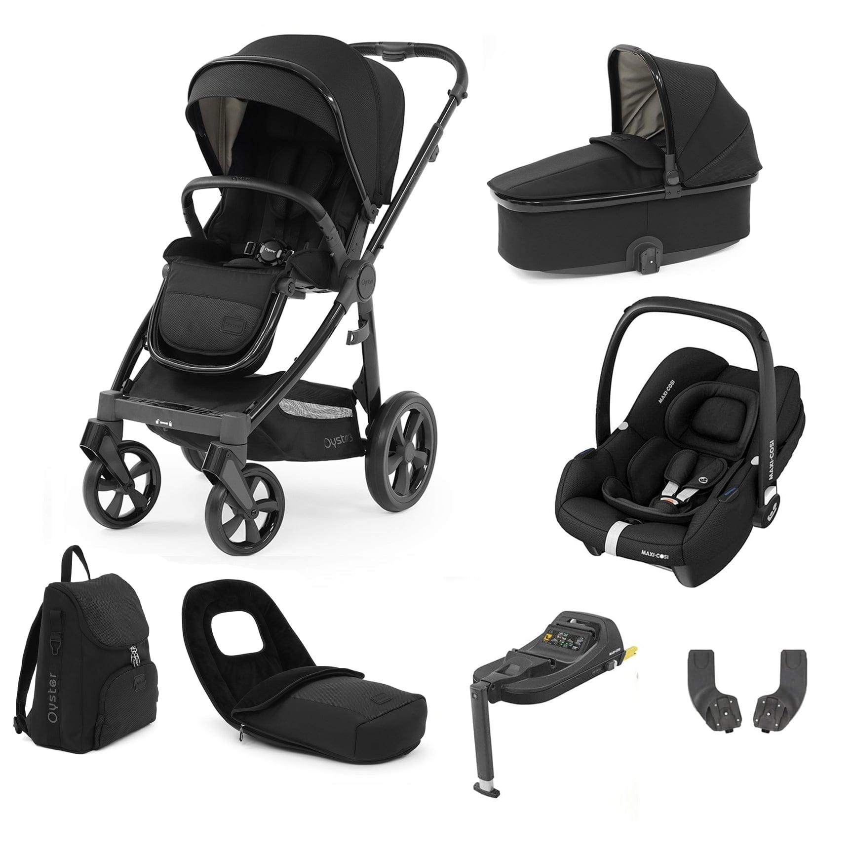 Babystyle Oyster 3 Luxury 7 Piece with Car Seat Bundle in Pixel Travel Systems 14815-PXL 5060711565668