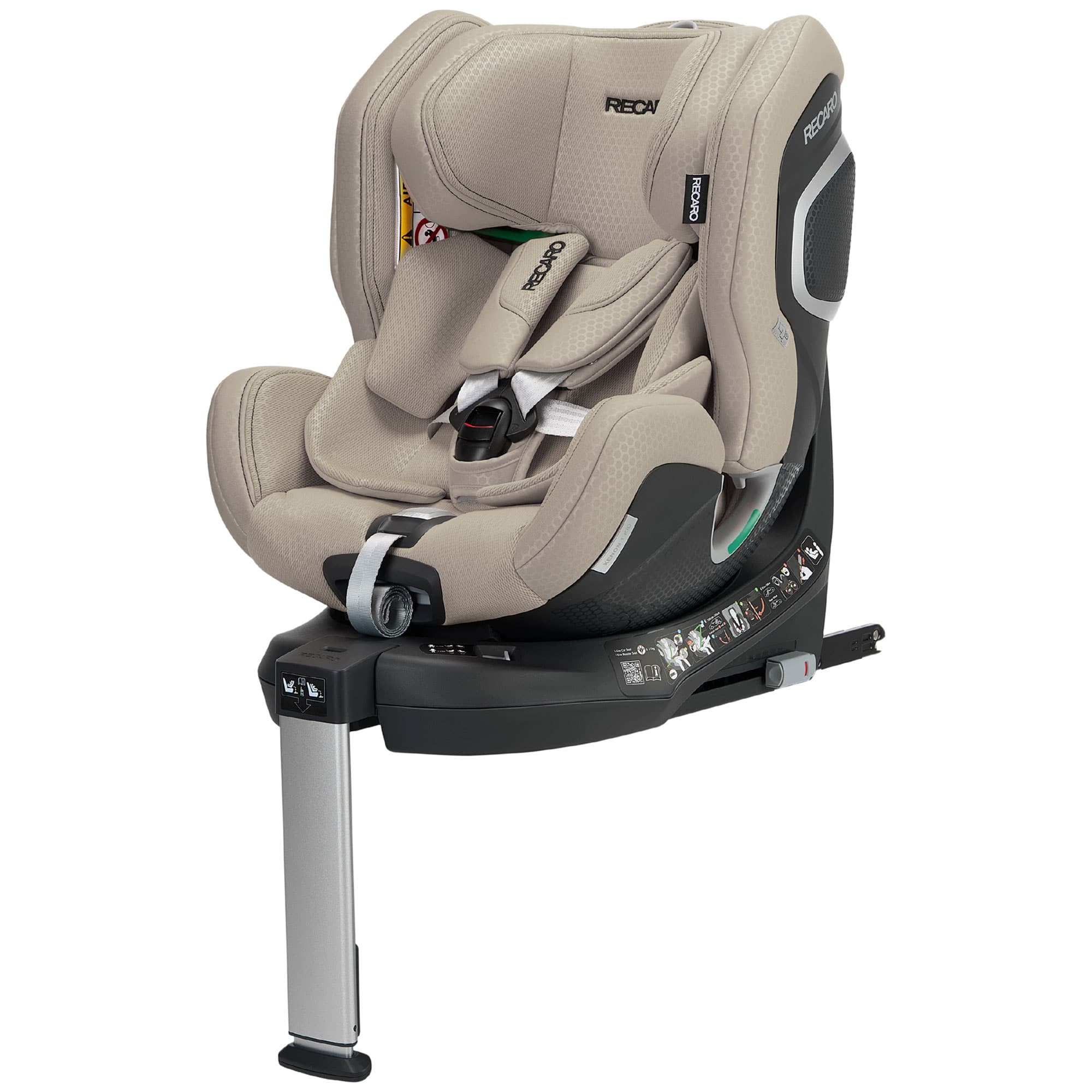 Recaro Xenon 1 Kid Combination Car Seat 61-125cm in Elegant Beige Toddler Car Seats B1103060 4260621460638