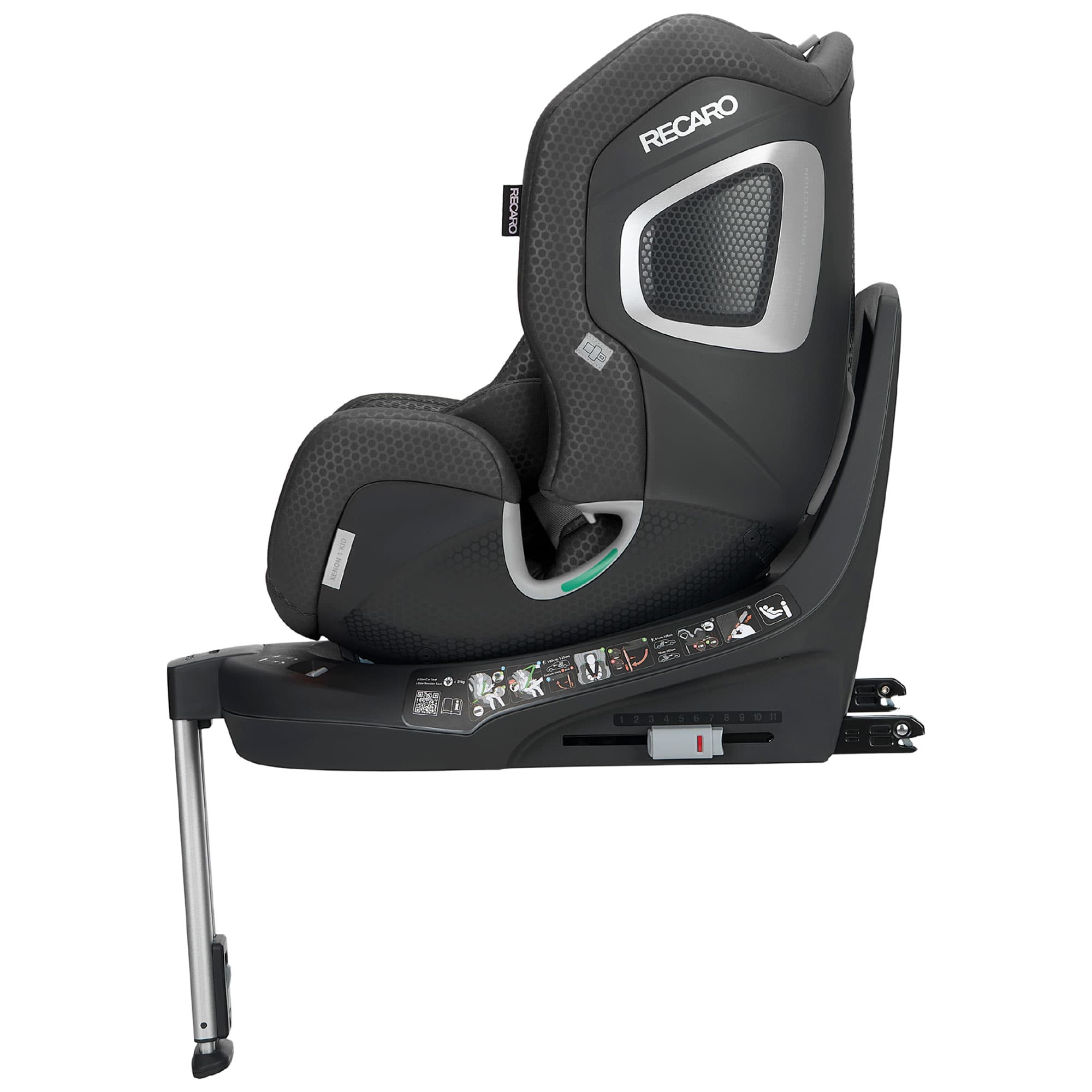 Recaro Xenon 1 Kid Combination Car Seat 61-125cm in Fresh Black Toddler Car Seats B1103051 4260621460461