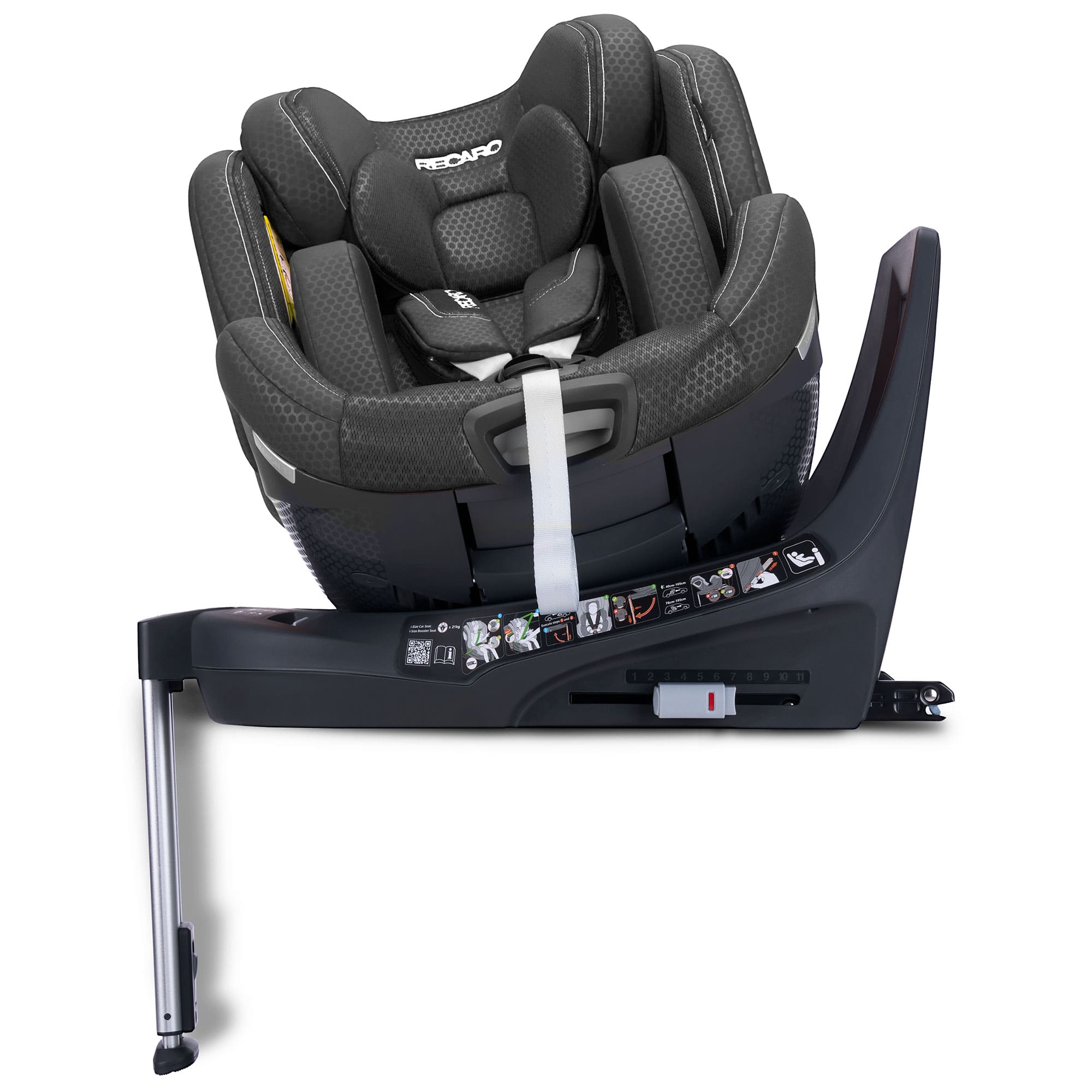 Recaro Xenon 1 Multi Stage Baby Car Seat 40-125cm in Fresh Black Toddler Car Seats B1102051 4260621468559