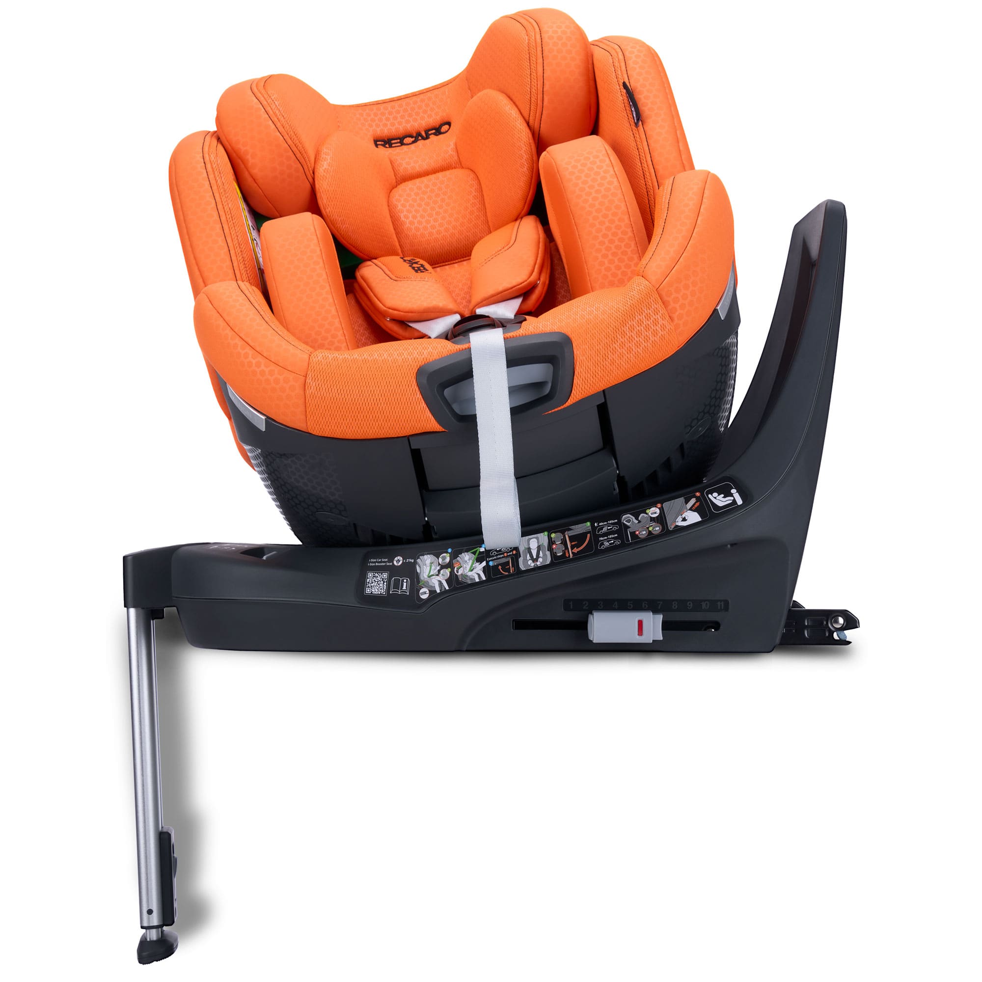 Recaro Xenon 1 Multi Stage Baby Car Seat 40-125cm in Vibrant Orange Toddler Car Seats B1102053 4260621468573
