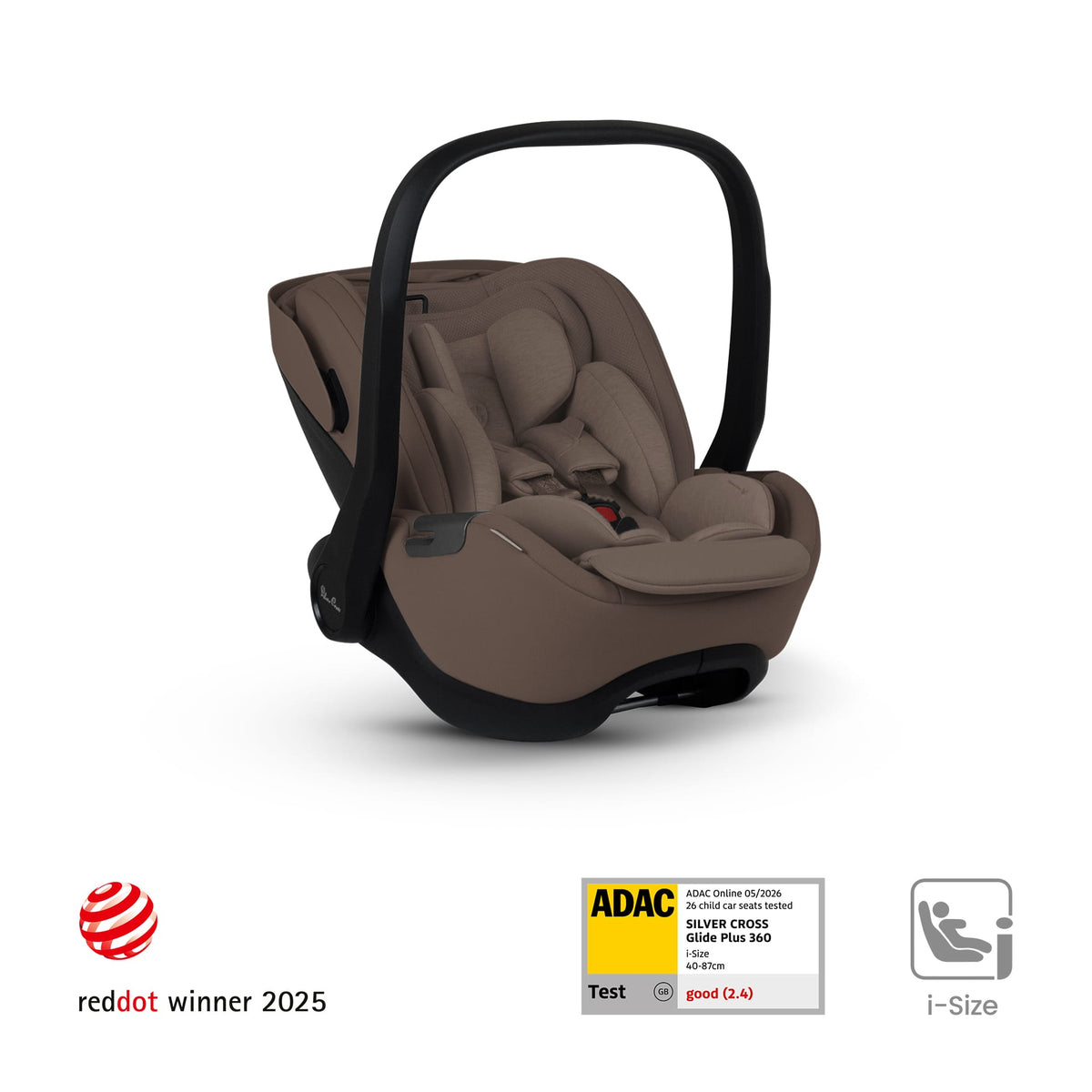 Silver Cross Glide Plus 360 Car Seat in Timeless Cocoa Baby Car Seats SX456.TC 5055836935991
