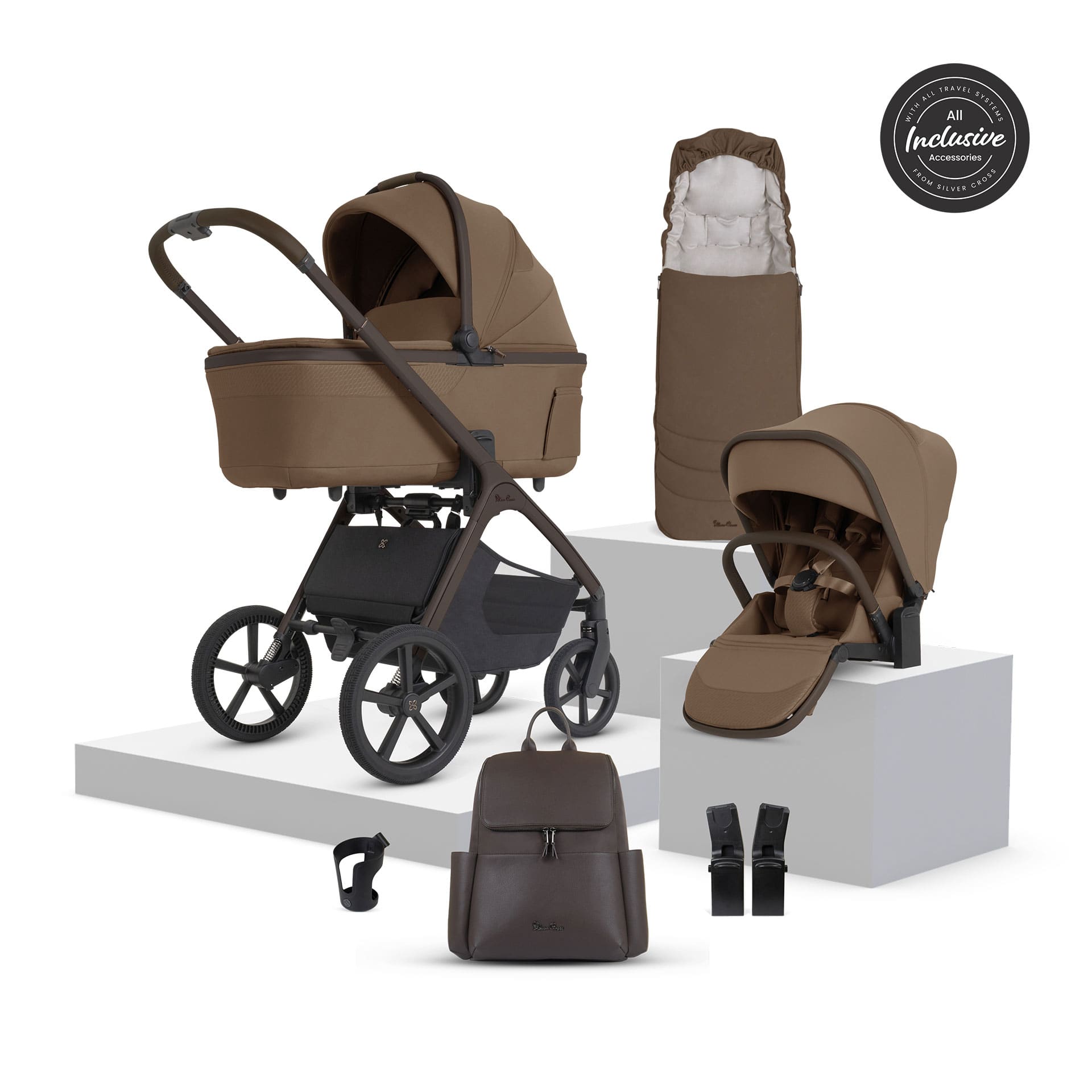 Silver Cross Cove 2 Accessory Bundle in Maple Baby Prams 23096-MAP 5055836936127