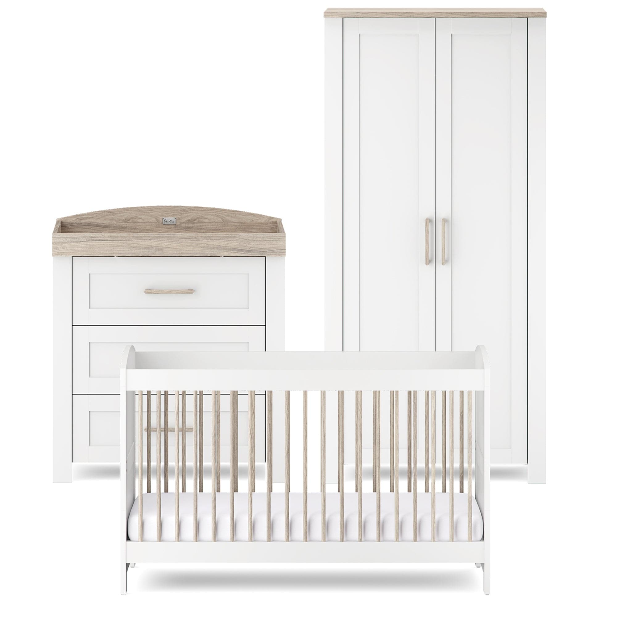 Silver Cross Valencia 3 Piece Room Set in White Ash Silver Cross Roomsets 18953-VAL 5055836931207