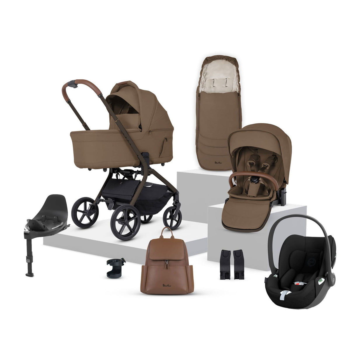 Silver Cross Breez Cybex Bundle in Maple Travel Systems