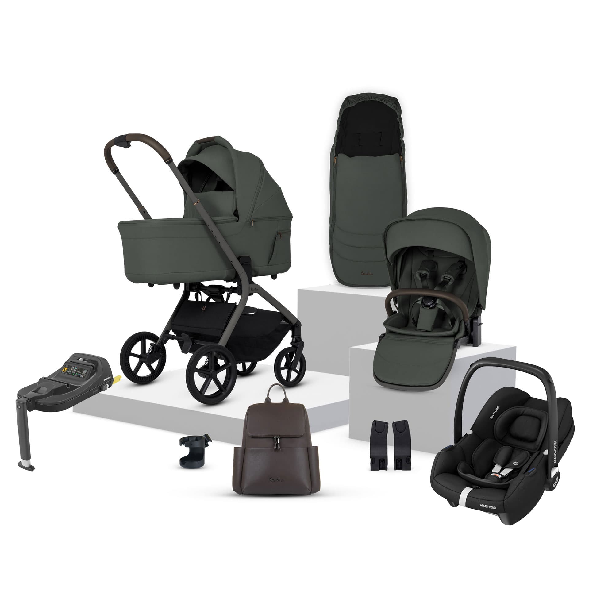 Silver Cross Breez Maxi-Cosi Bundle in Pewter Travel Systems 22079-PEW 5055836934727