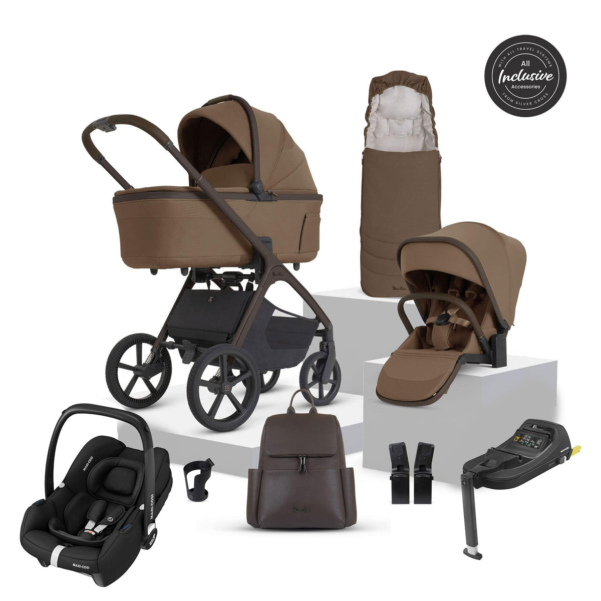 Silver Cross Cove 2 Maxi-Cosi Travel System in Maple Travel Systems 23121-MAP-1 5055836936127