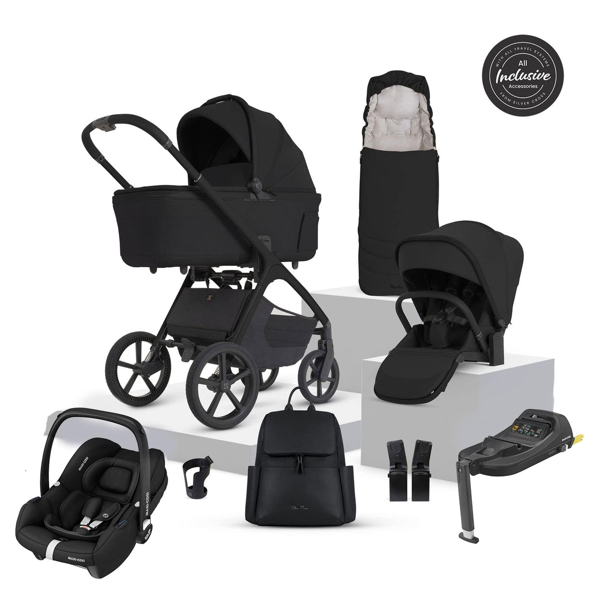 Silver Cross Cove 2 Maxi-Cosi Travel System in Onyx Travel Systems 23121-ONY-1 5055836936141
