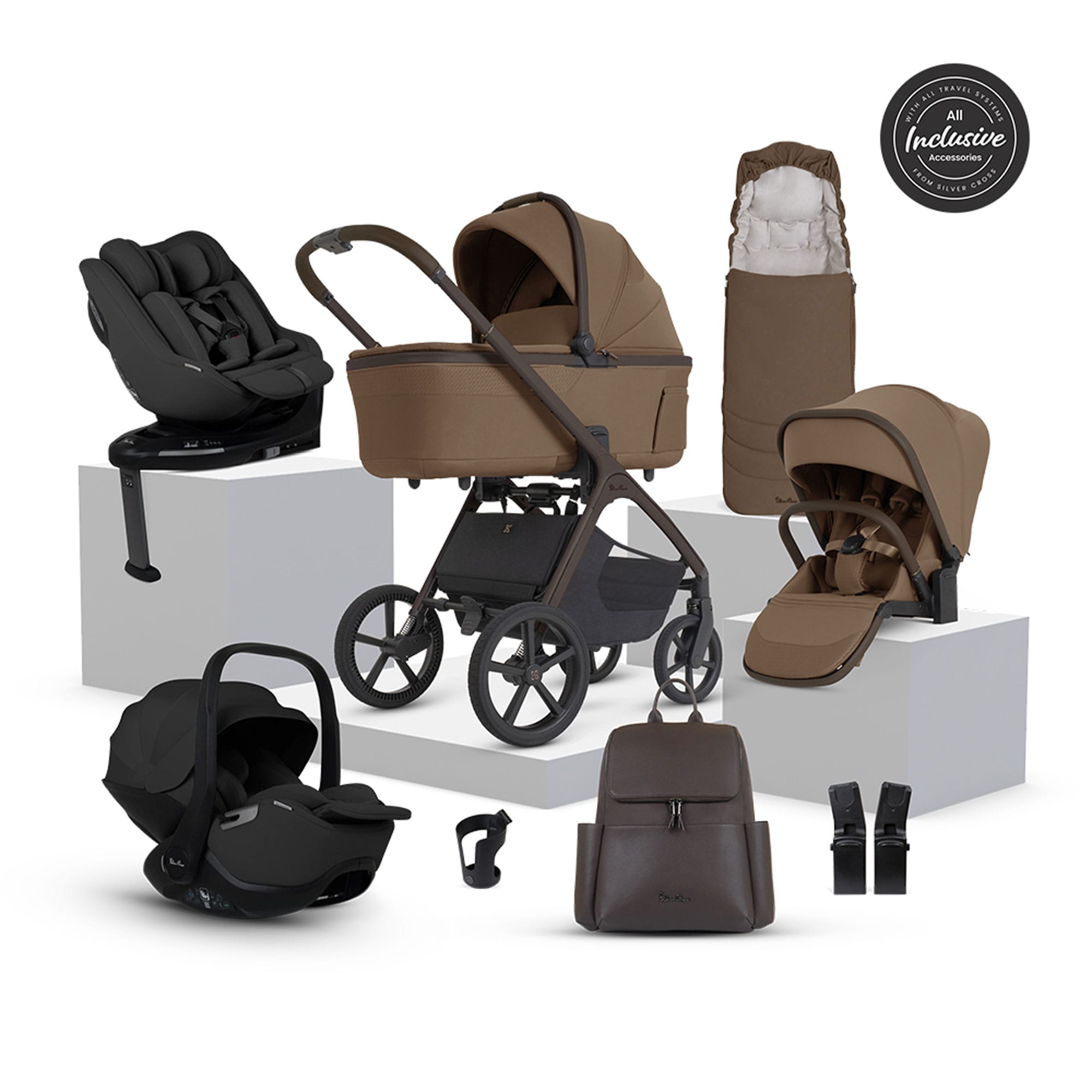 Silver Cross Cove 2 Ultimate 360 Family Bundle in Maple Travel Systems 23111-MAP 5055836936226