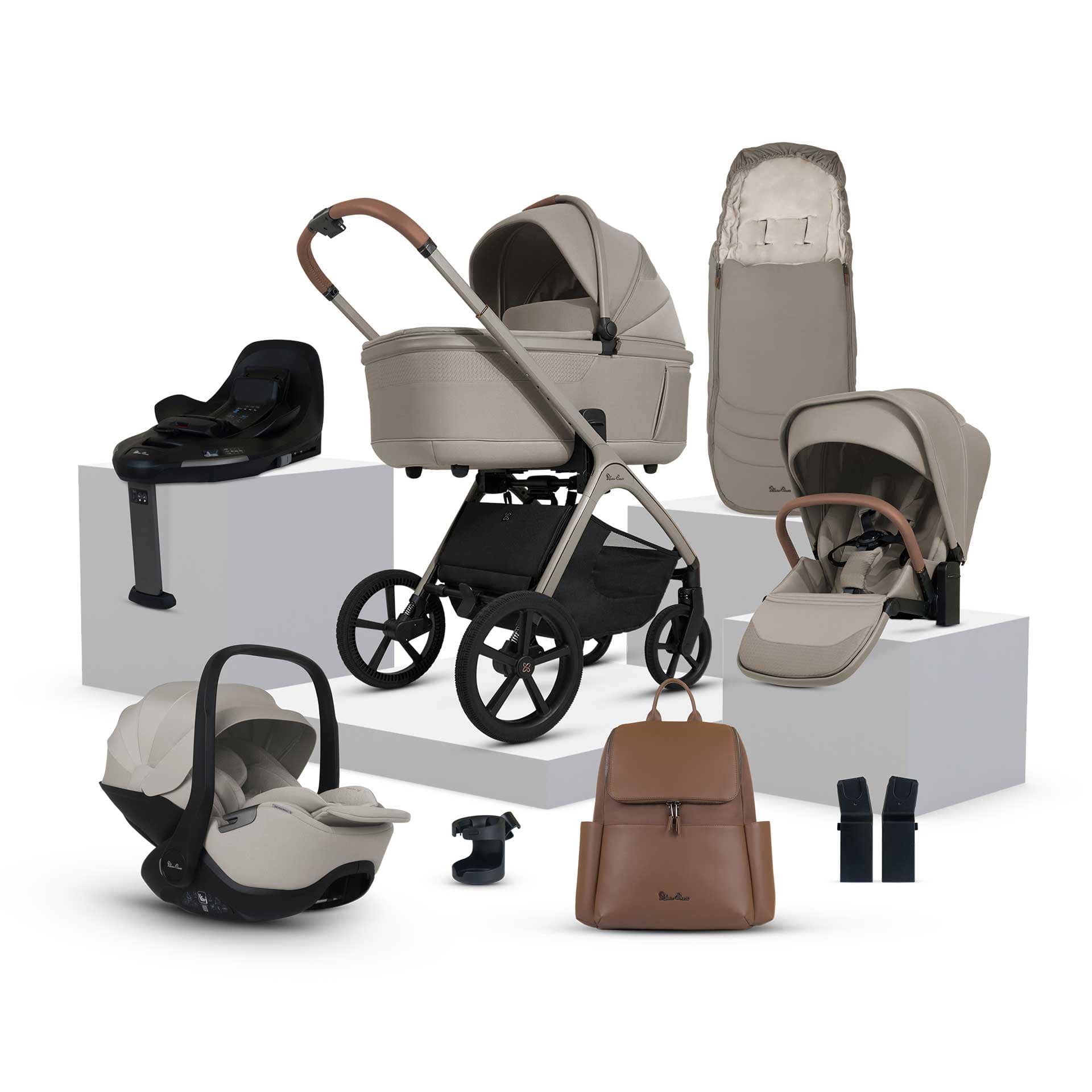Silver Cross Cove Ultimate 360 Bundle - Champagne Travel Systems ICU.CPT 5055836931030