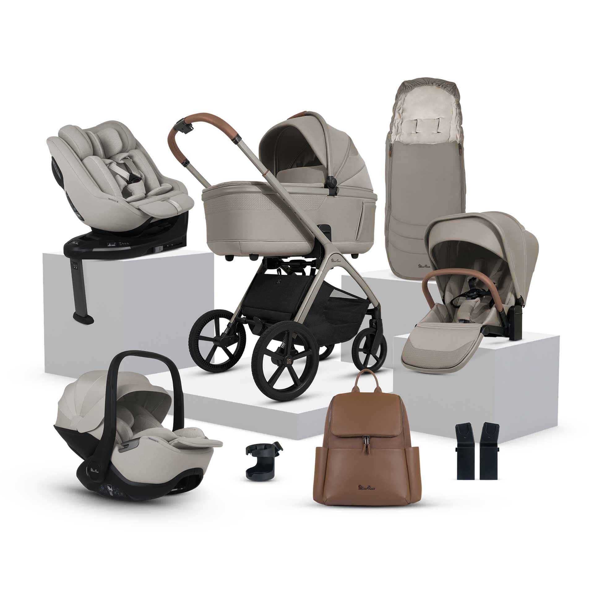 Silver Cross Cove Ultimate 360 Family Car Seat Bundle - Champagne Travel Systems ICF.CPT 5055836931030
