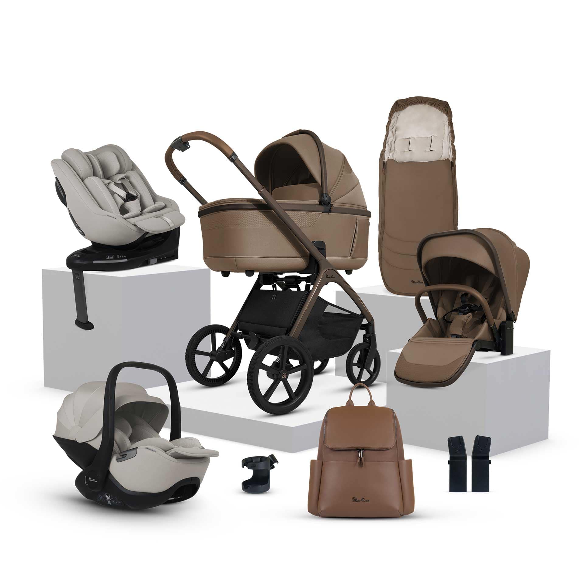Silver Cross Cove Ultimate 360 Family Car Seat Bundle - Maple Travel Systems ICF.MPT 5055836931054
