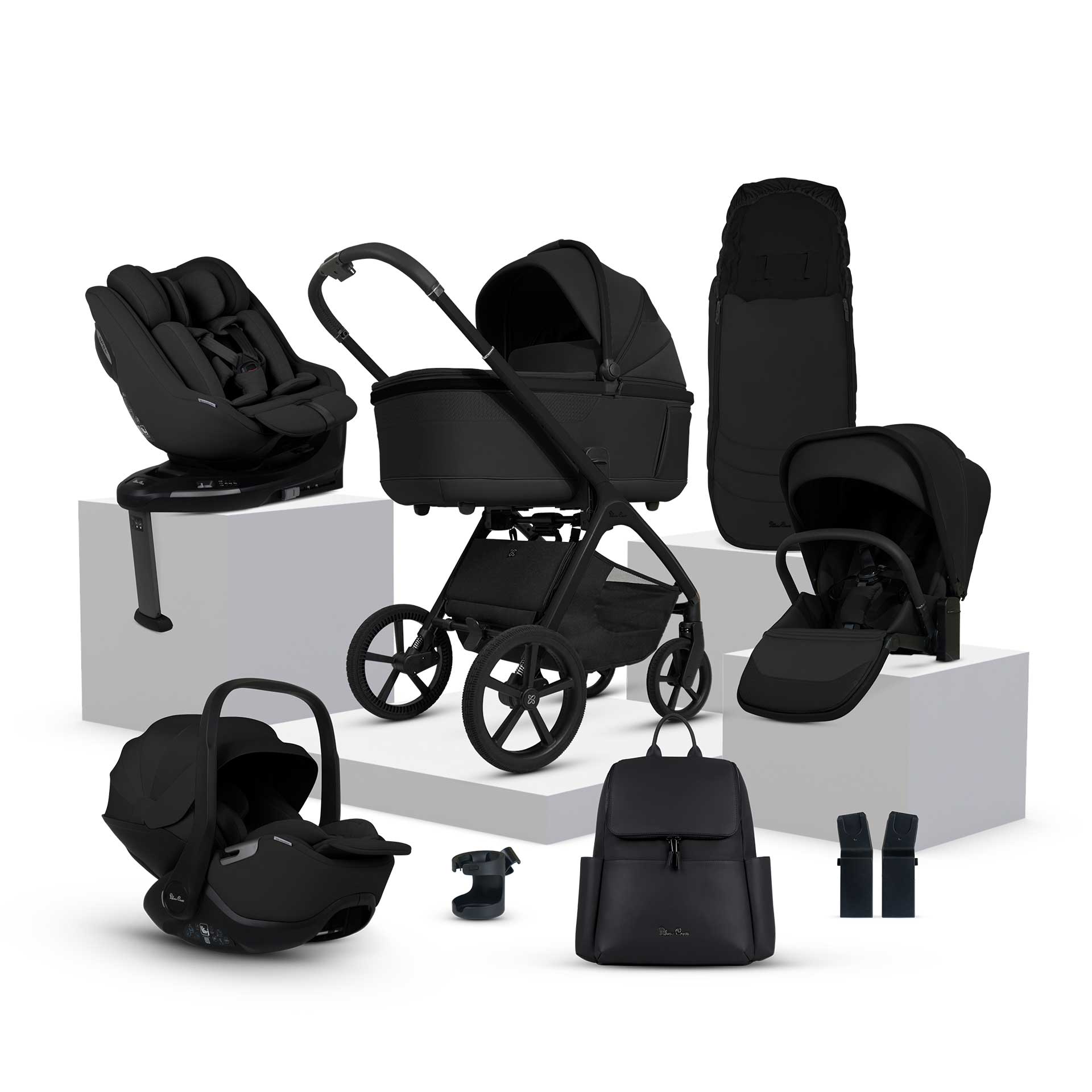 Silver Cross Cove Ultimate 360 Family Car Seat Bundle - Onyx Travel Systems ICF.OXB 5055836931061