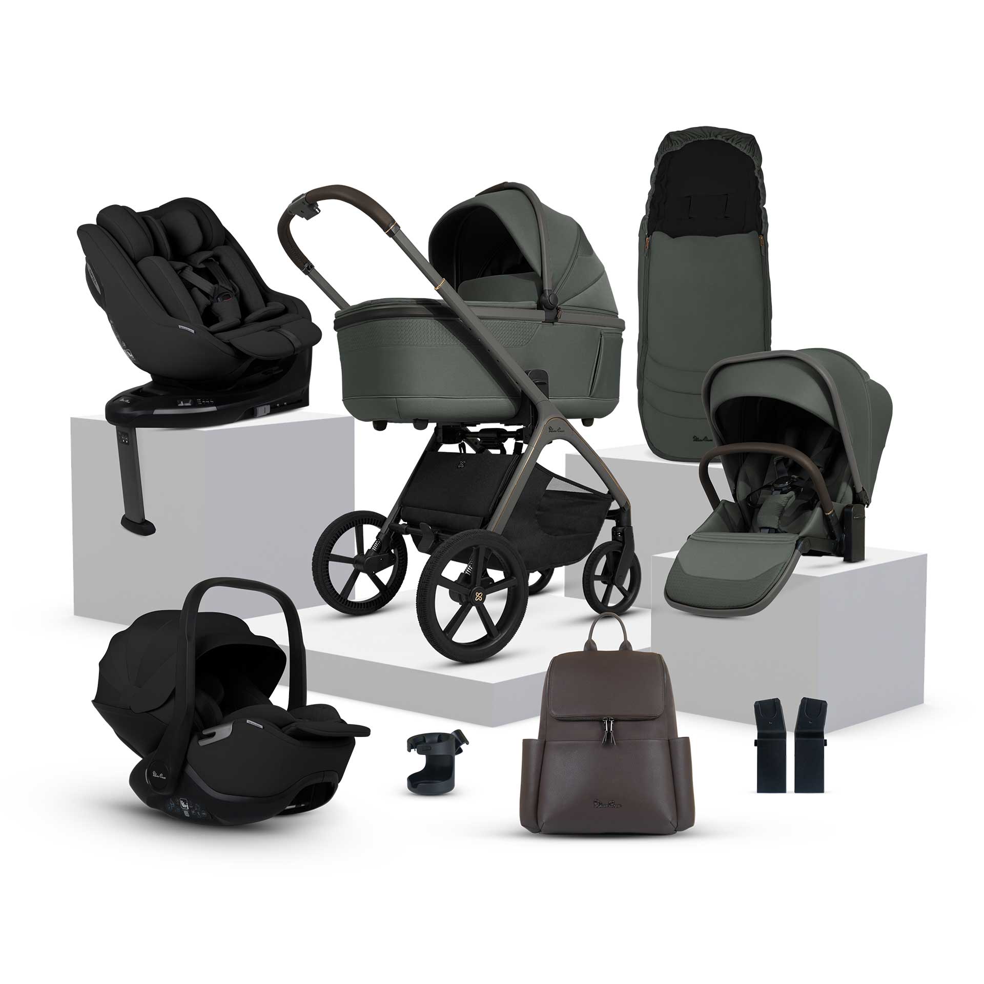 Silver Cross Cove Ultimate 360 Family Car Seat Bundle - Pewter Travel Systems ICF.PWB 5055836931078