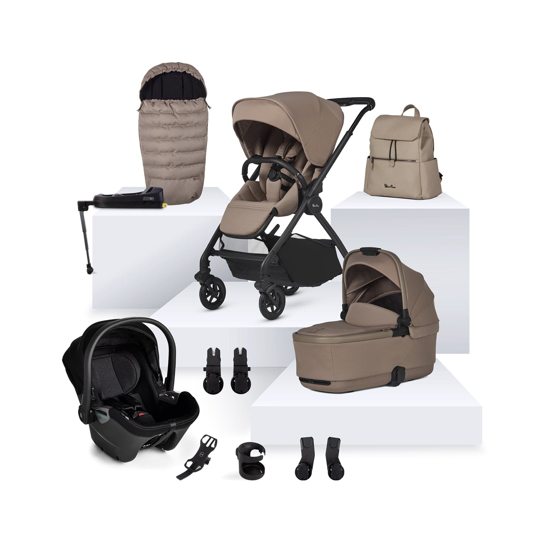 Silver Cross Dune 2 Ultimate Bundle in Mocha Travel Systems IDD-MO1 5055836928344