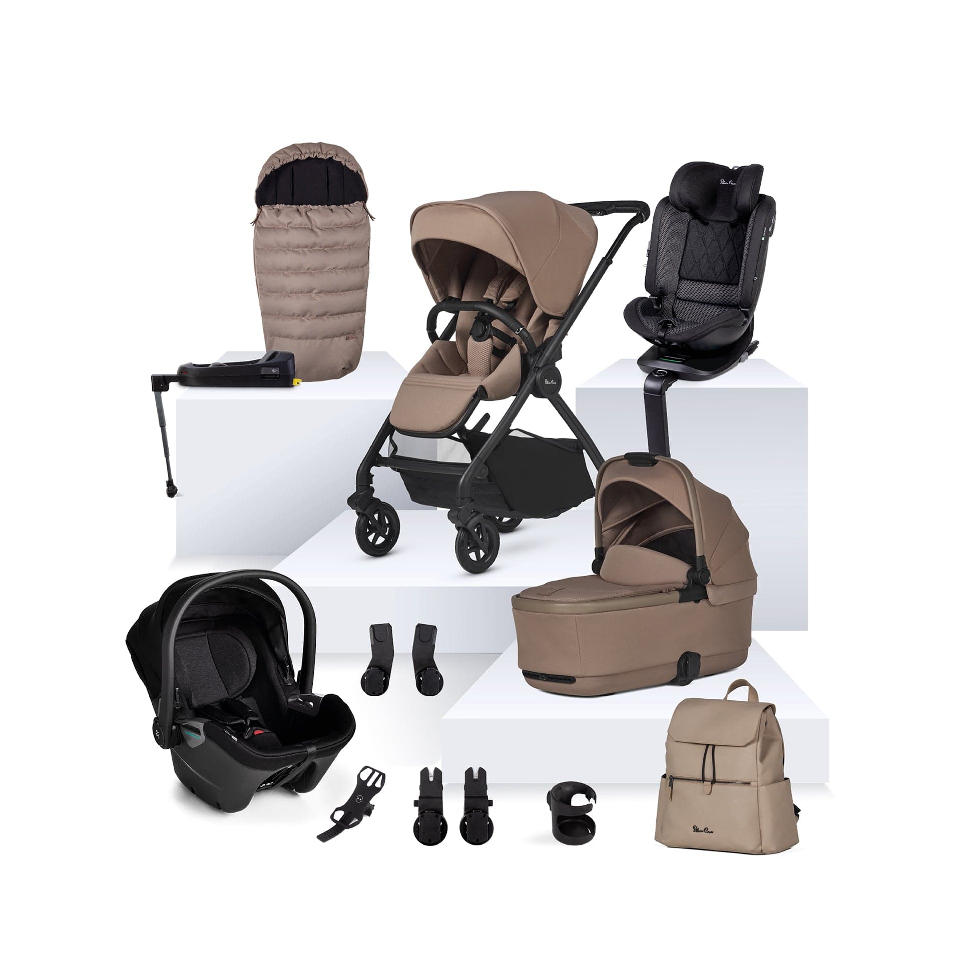 Silver Cross Dune 2 Ultimate Motion Bundle in Mocha Travel Systems IDD-MO2 5055836928344