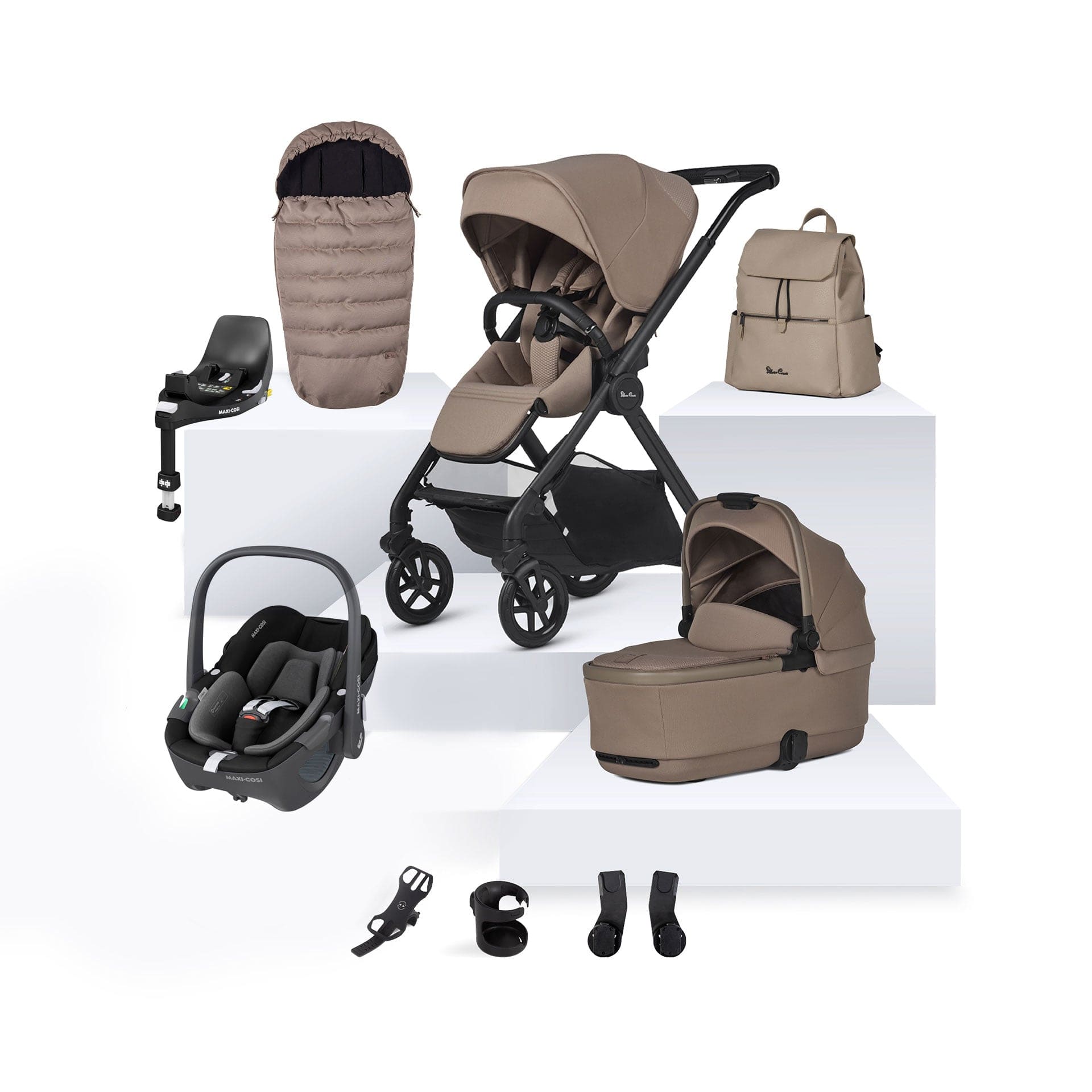 Silver Cross Reef 2 Maxi-Cosi Travel System in Mocha Travel Systems 15771-MOC 5055836928344