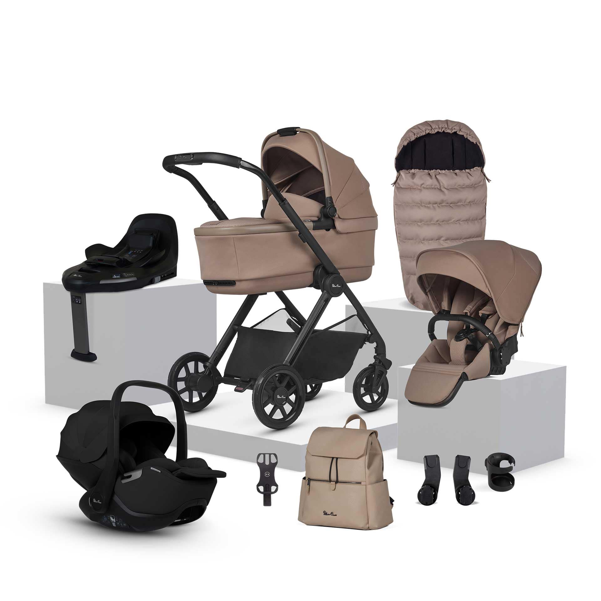 Silver Cross Reef 2 Ultimate 360 Bundle in Mocha Travel Systems IR2U.MOB 5055836932549