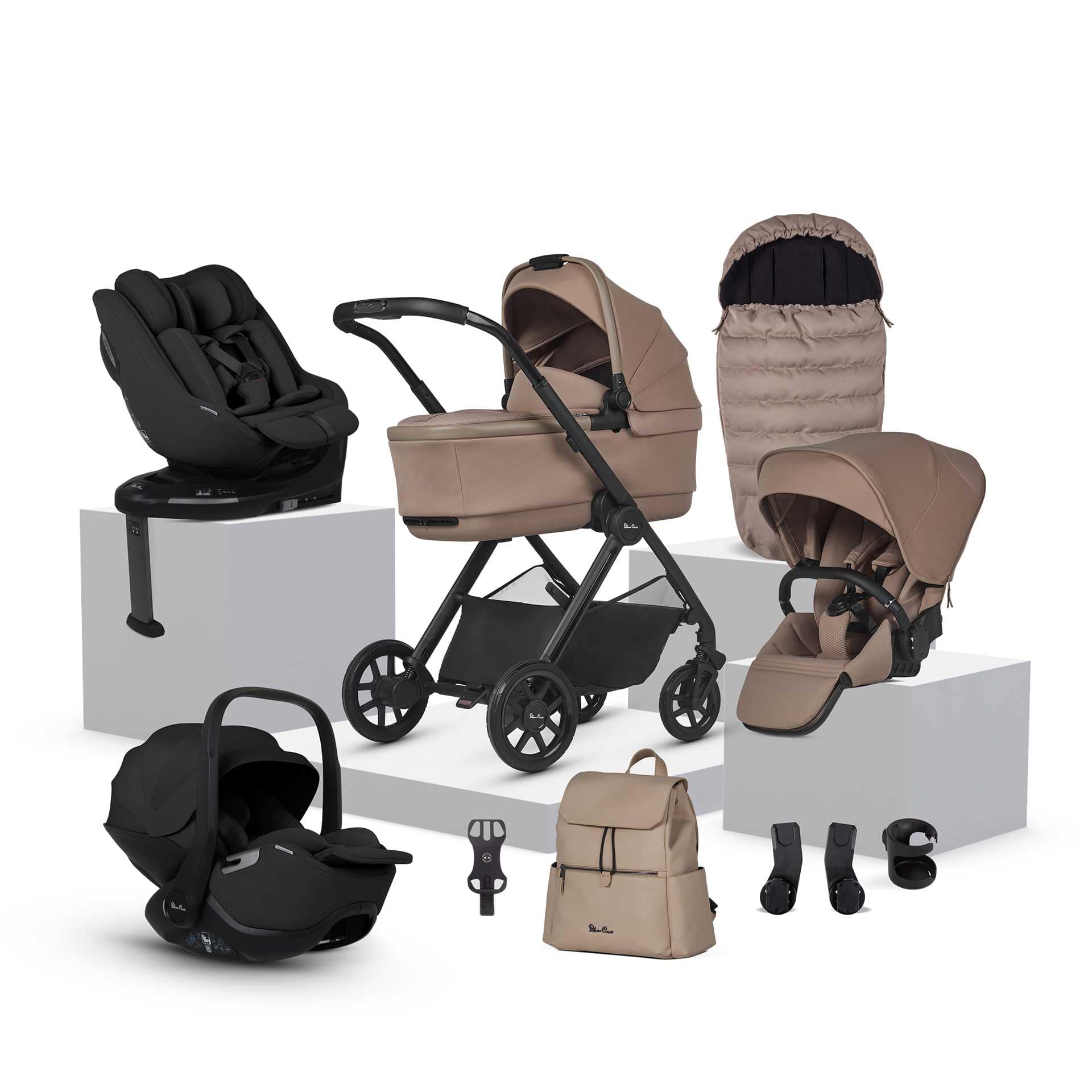 Silver Cross Reef 2 Ultimate Family 360 Bundle in Mocha Travel Systems IR2F.MOB 5055836932570