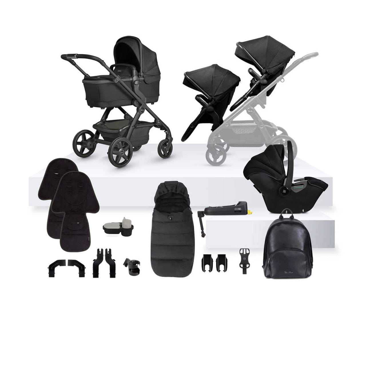 Silver Cross Wave 3 Growing Family Dream Travel System in Onyx Travel Systems 19141-GRF-DRM-ONX 5055836924759