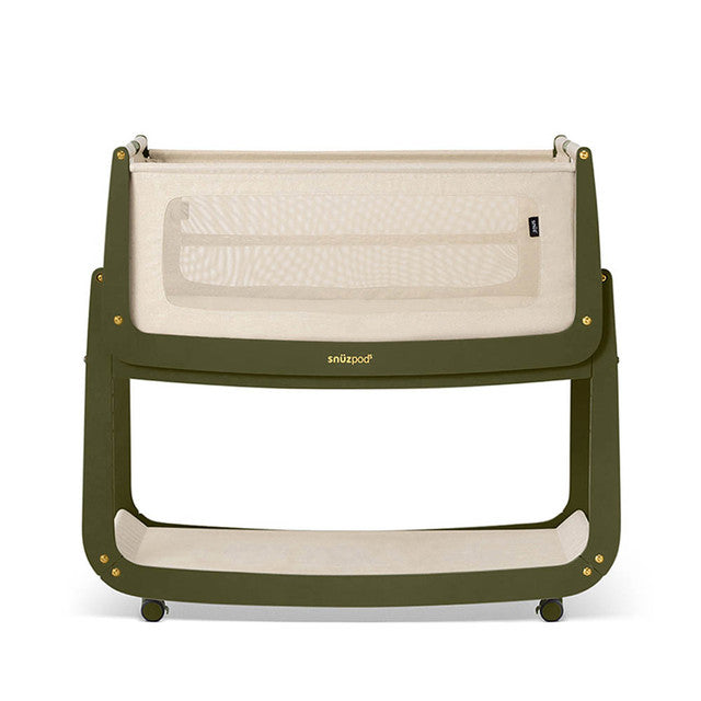 SnuzPod 5 Bedside Crib in Olive
