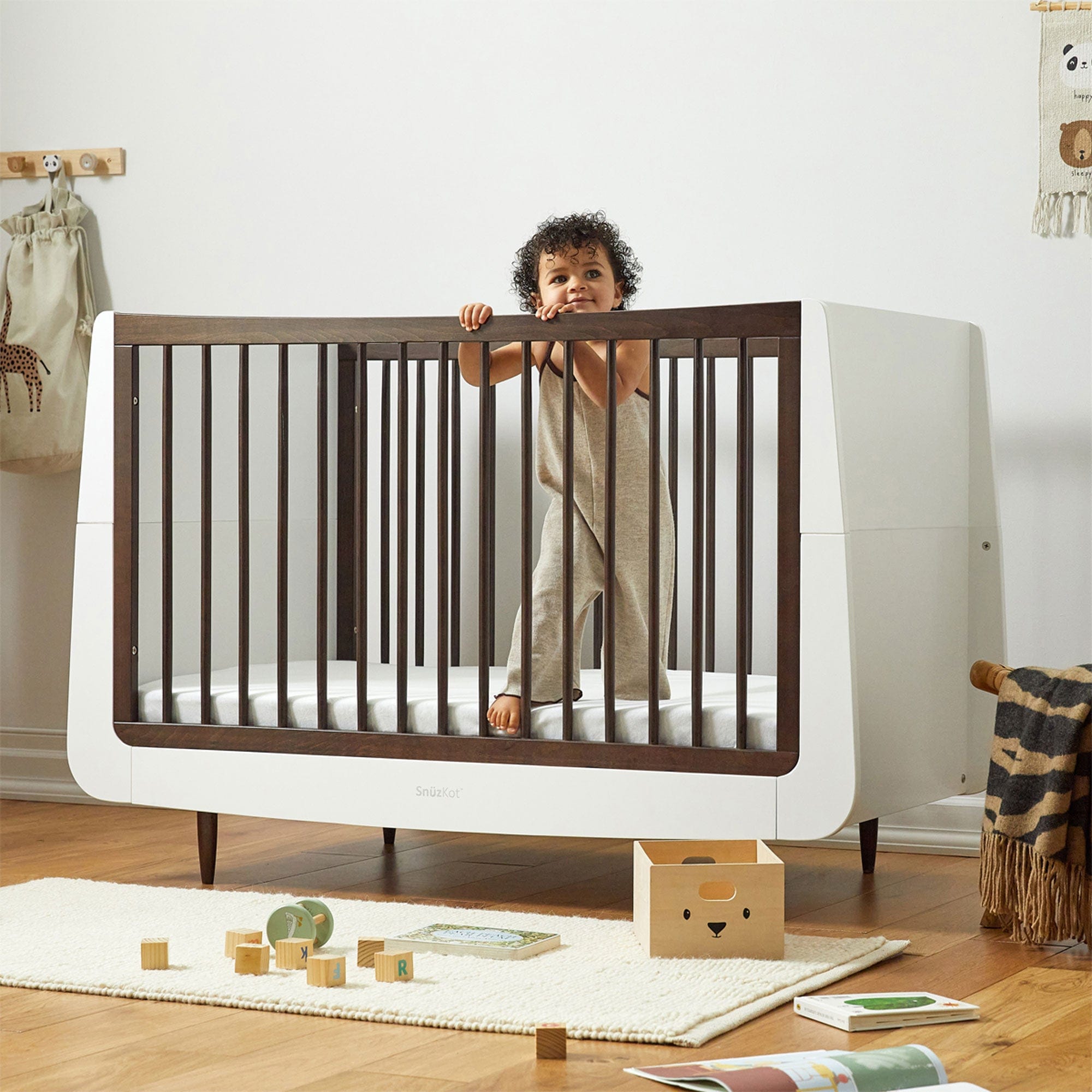 SnüzKot Skandi Cot Bed in Ebony Cot Beds FN005NK 5060730245497