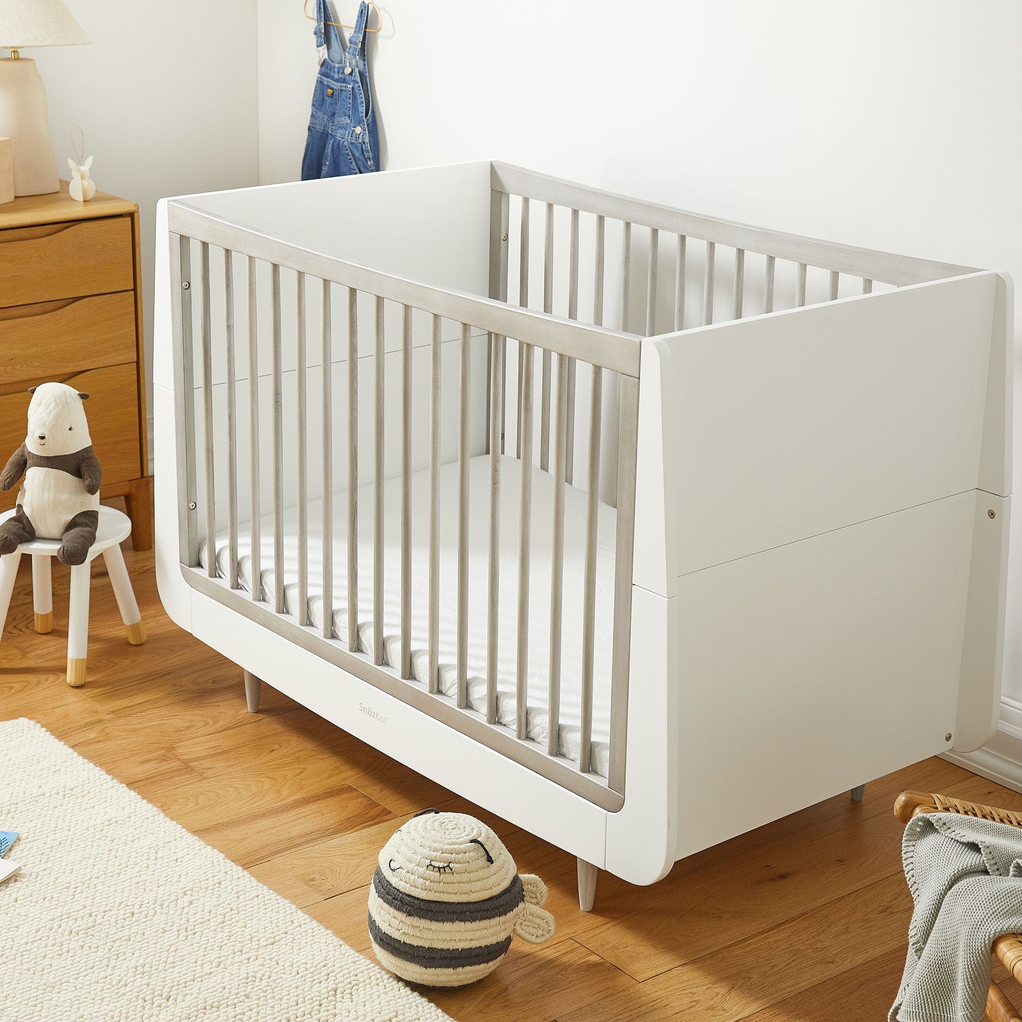 SnüzKot Skandi Cot Bed in Silver Birch Cot Beds FN005NM 5060730245510