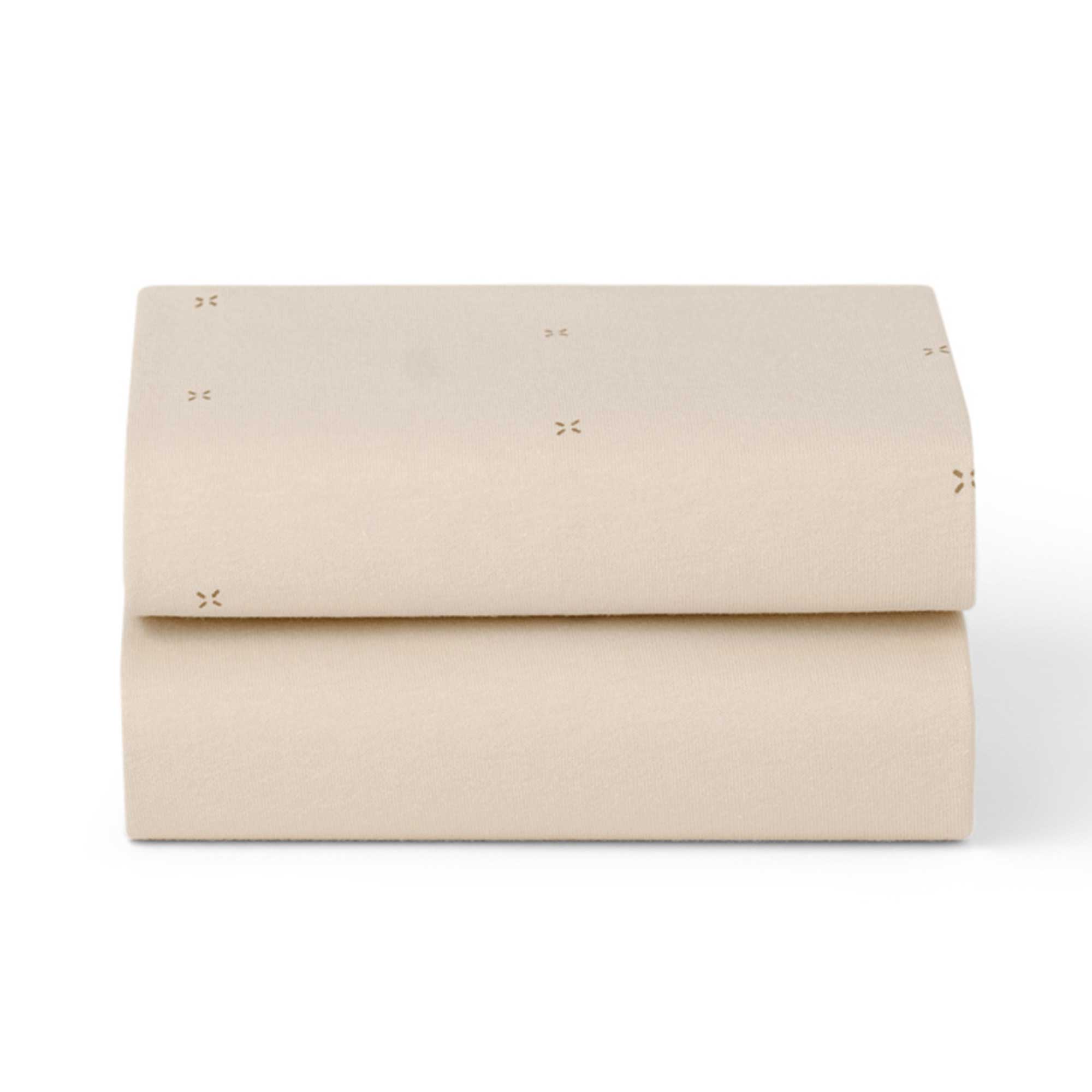 SnüzPod Fitted Crib Sheets 2pk in Cashmere Cross Cot & Cot Bed Sheets BD028BS 5061061510803