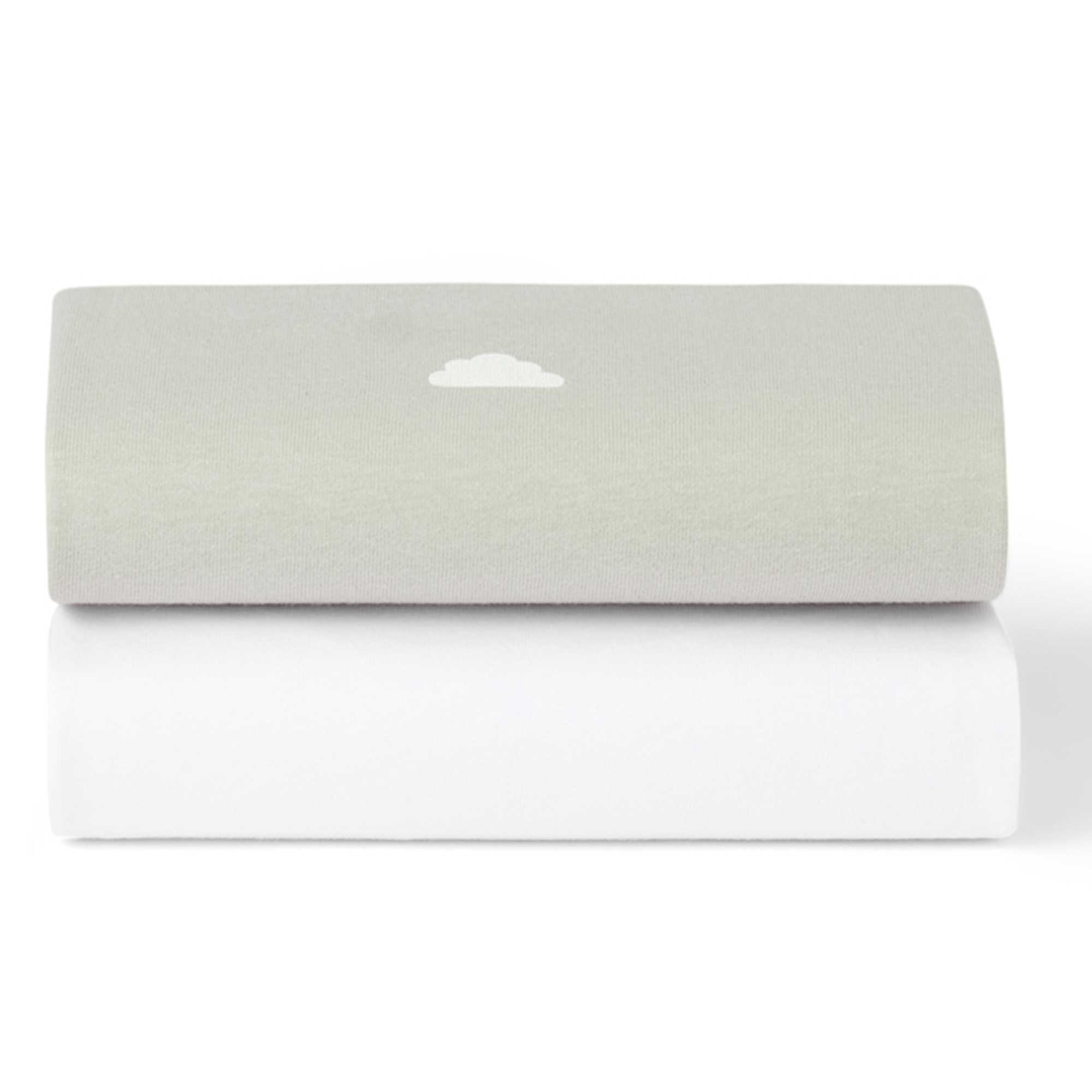 SnüzPod Fitted Crib Sheets 2pk in Grey Cloud Cot & Cot Bed Sheets BD028BP 5061061510773