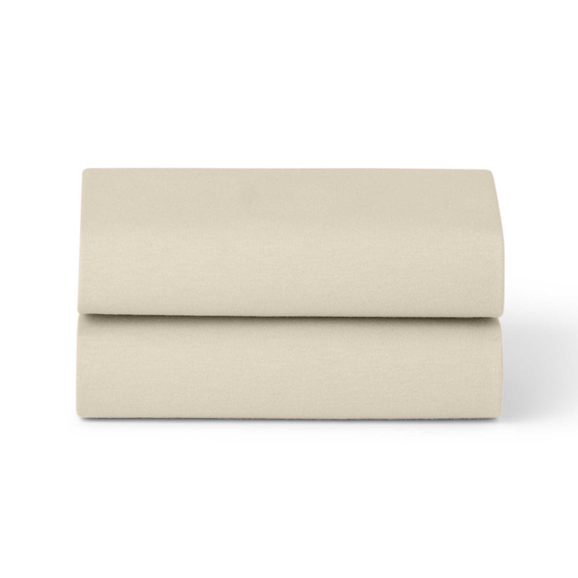 SnüzPod Fitted Crib Sheets 2pk in Sand Cot & Cot Bed Sheets BD028BY 5061061510865