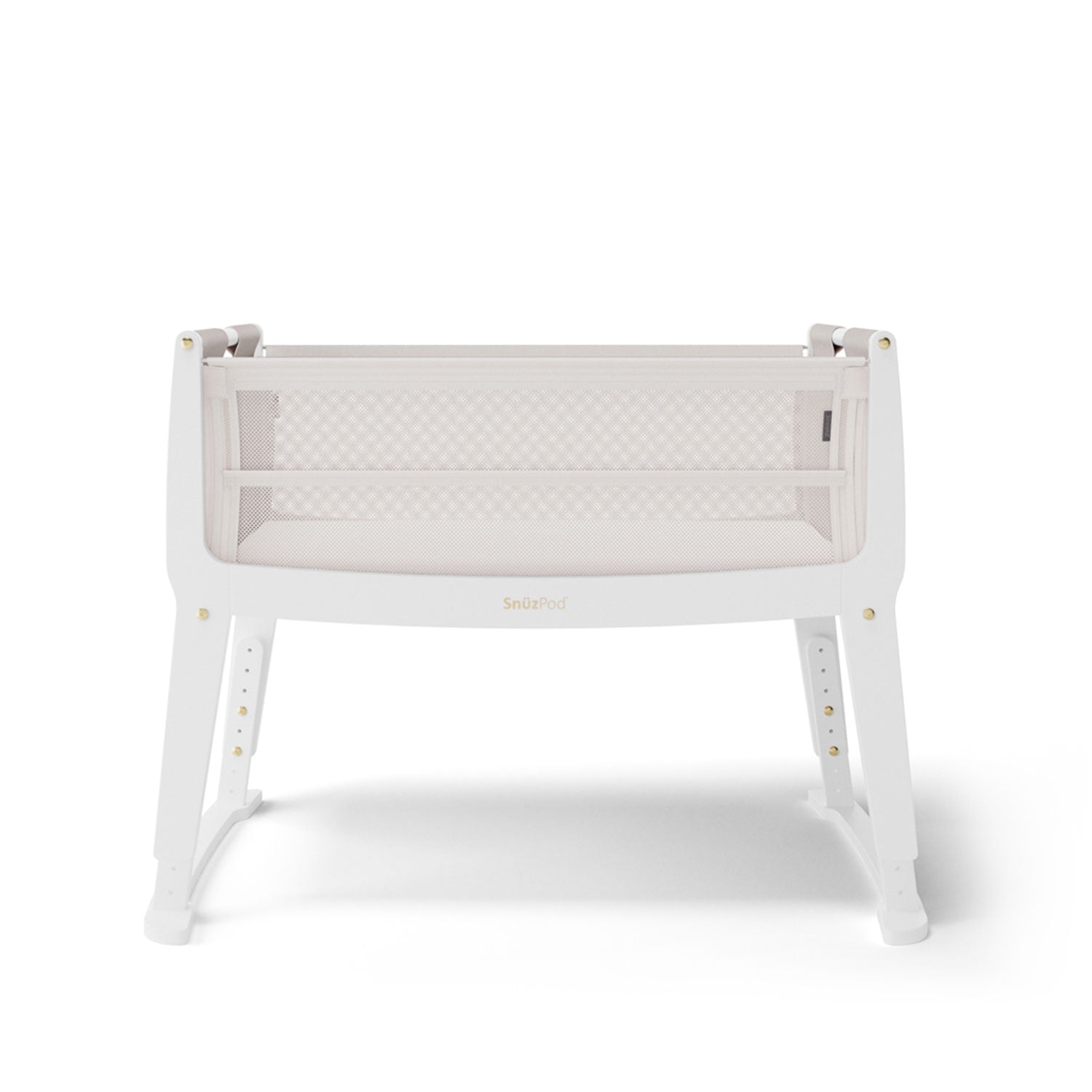 SnuzPod Studio Bedside Crib in Paris White Cribs FN032B 5060730246999
