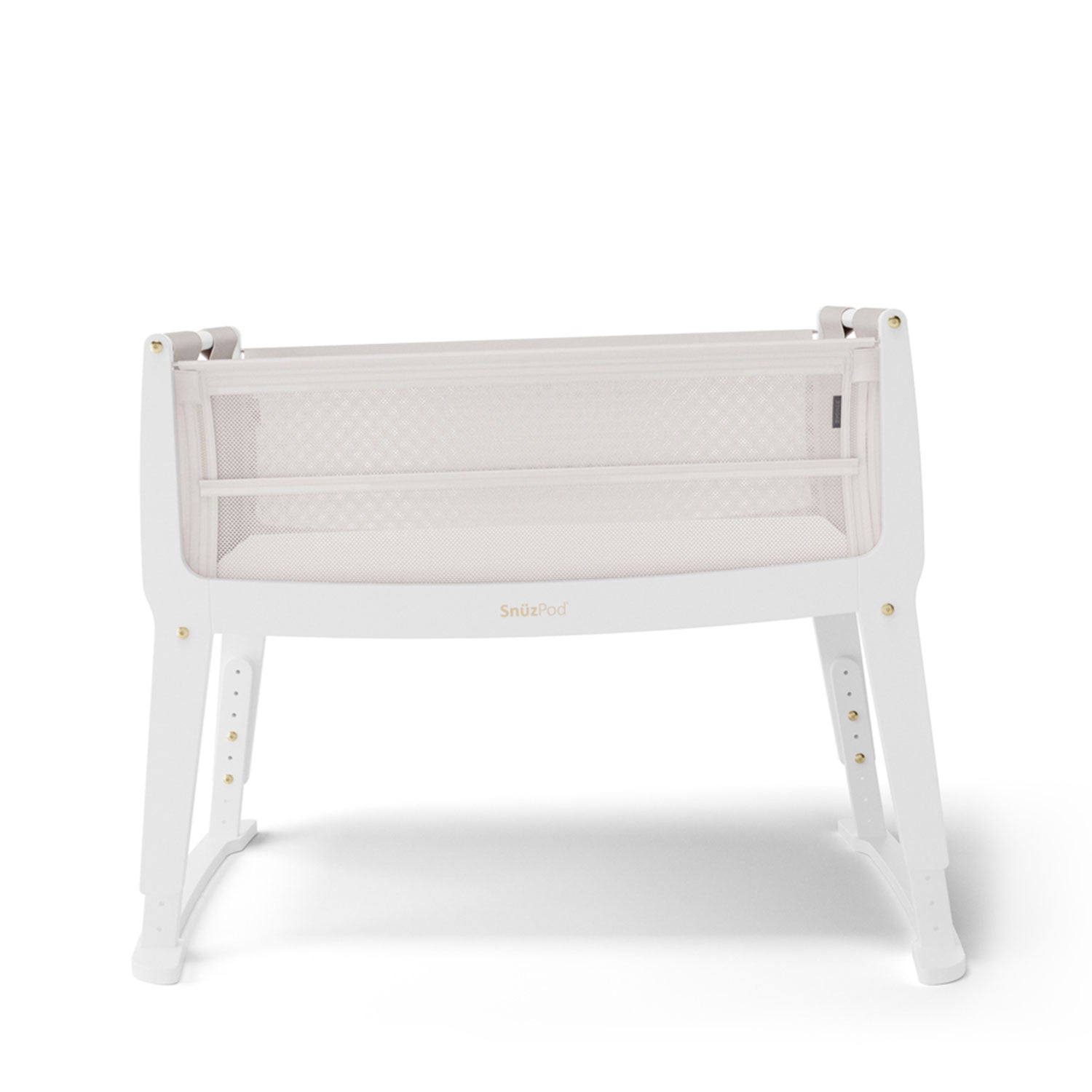 SnuzPod Studio Bedside Crib in Paris White Cribs FN032B 5060730246999
