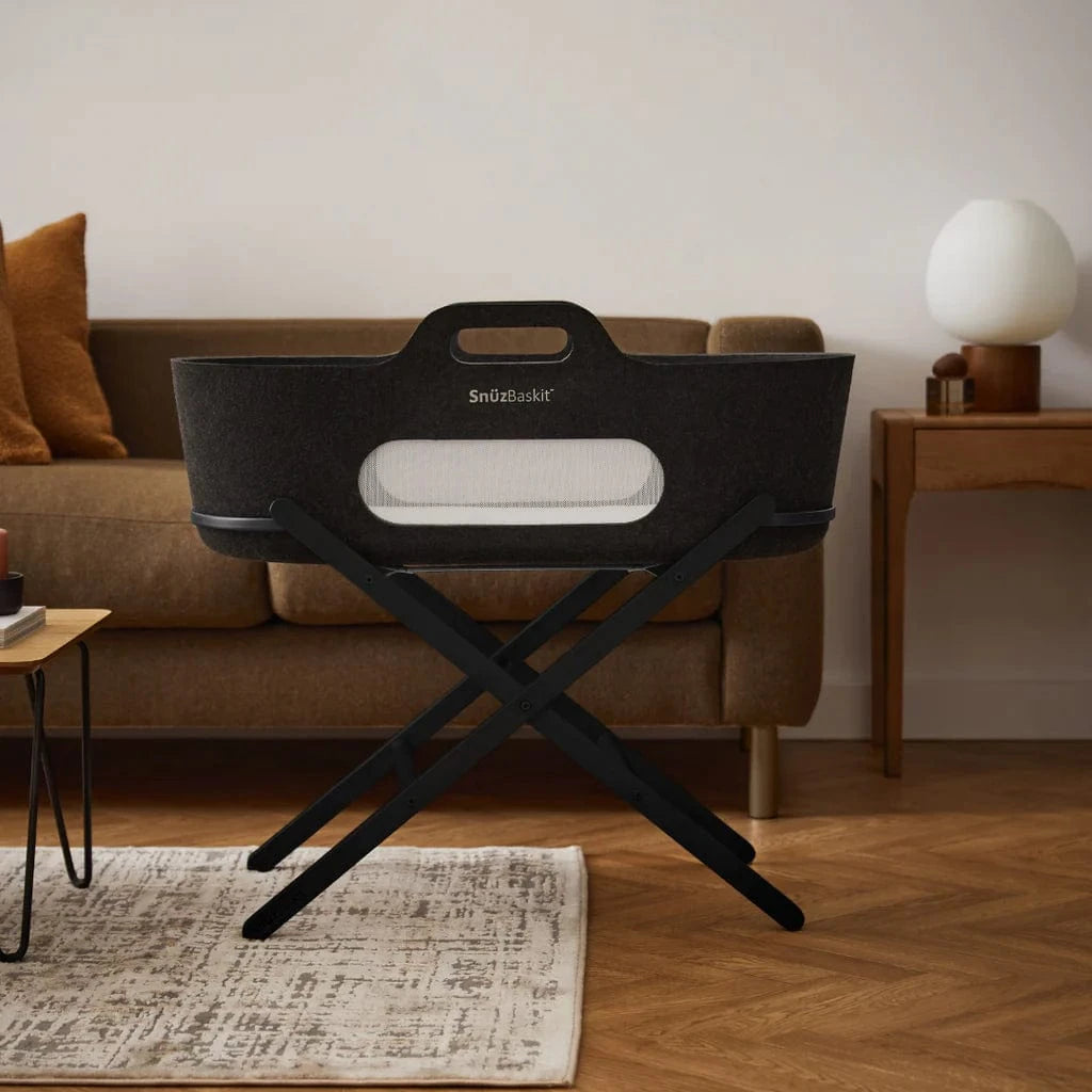SnüzPod Baskit with Graphite Stand in Graphite Moses Baskets & Stands FSB001EE 5061061510391