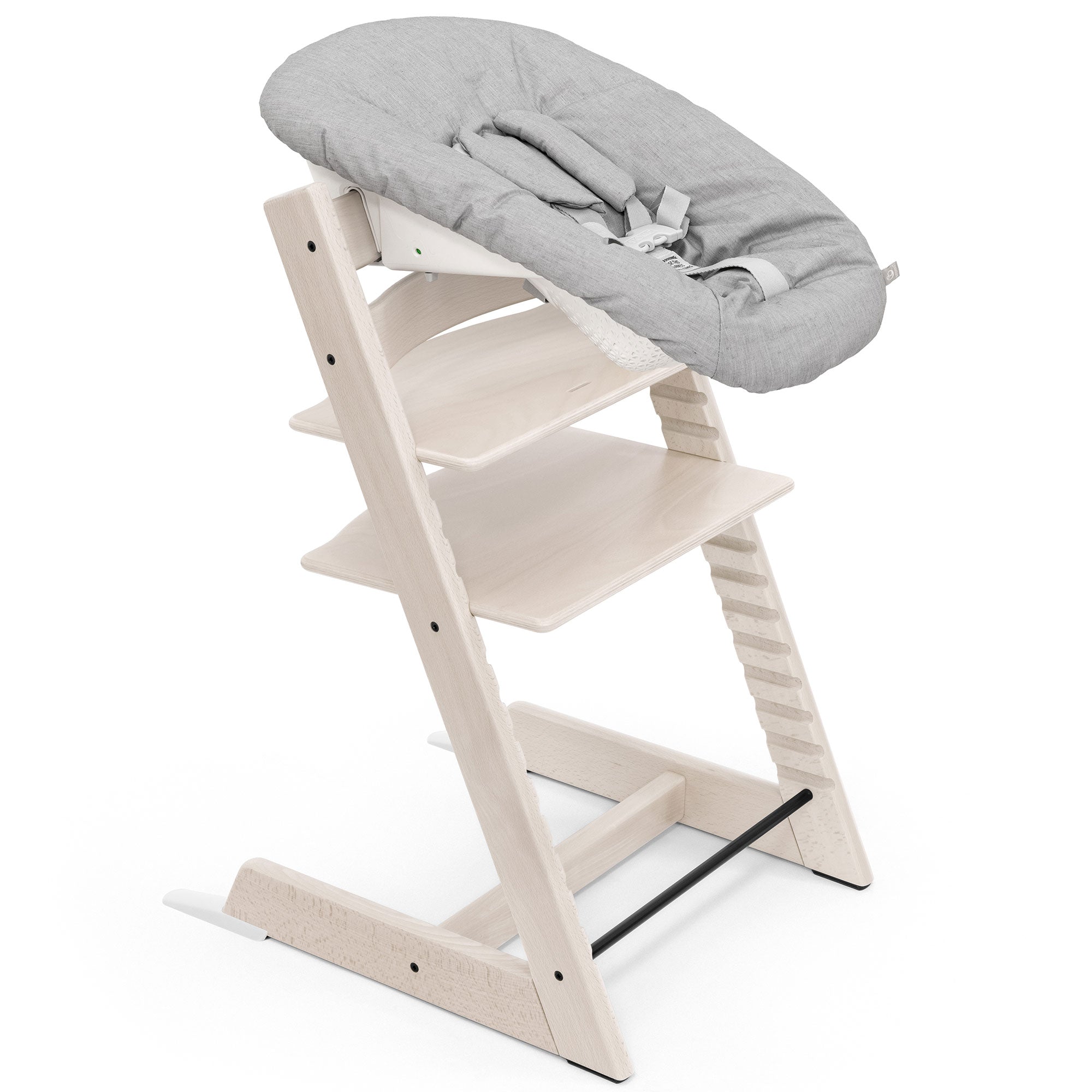 Stokke Tripp Trapp Highchair Complete Bundle in Whitewash Baby Highchairs 21308-CMPL-WW 7040351001052