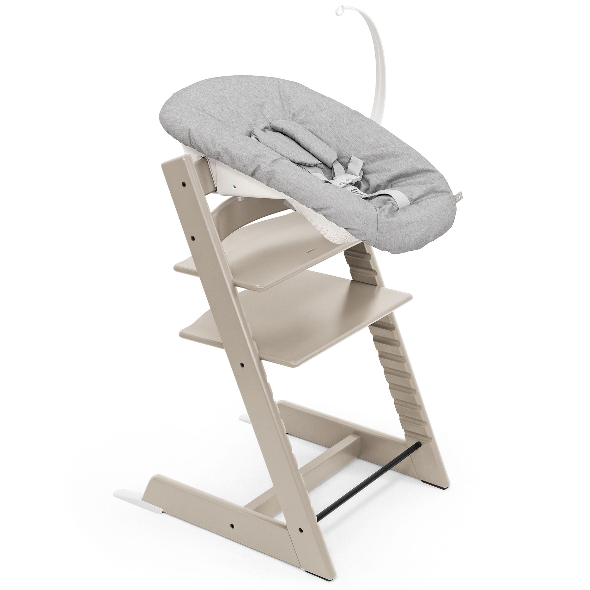 Stokke Tripp Trapp Highchair Newborn & Baby Set Bundle in Cashmere Grey Baby Highchairs 100147-4 7040351001472