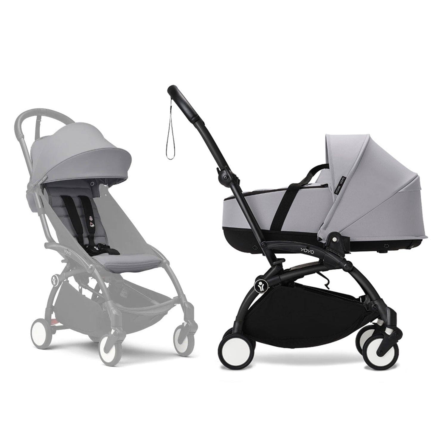 Stokke® YOYO³ Complete Pram - Black/Stone Baby Prams 16454-PRA-STO 7040356474103