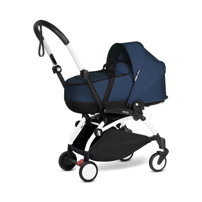 Stokke® YOYO³ Complete Pram - White/Air France Blue Baby Prams 16459-PRA-NAV 7040356474097