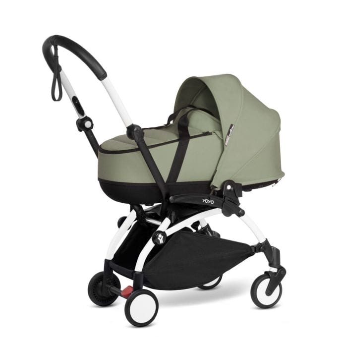 Stokke® YOYO³ Complete Pram - White/Olive Baby Prams 16463-PRA-OLI 7040356474110