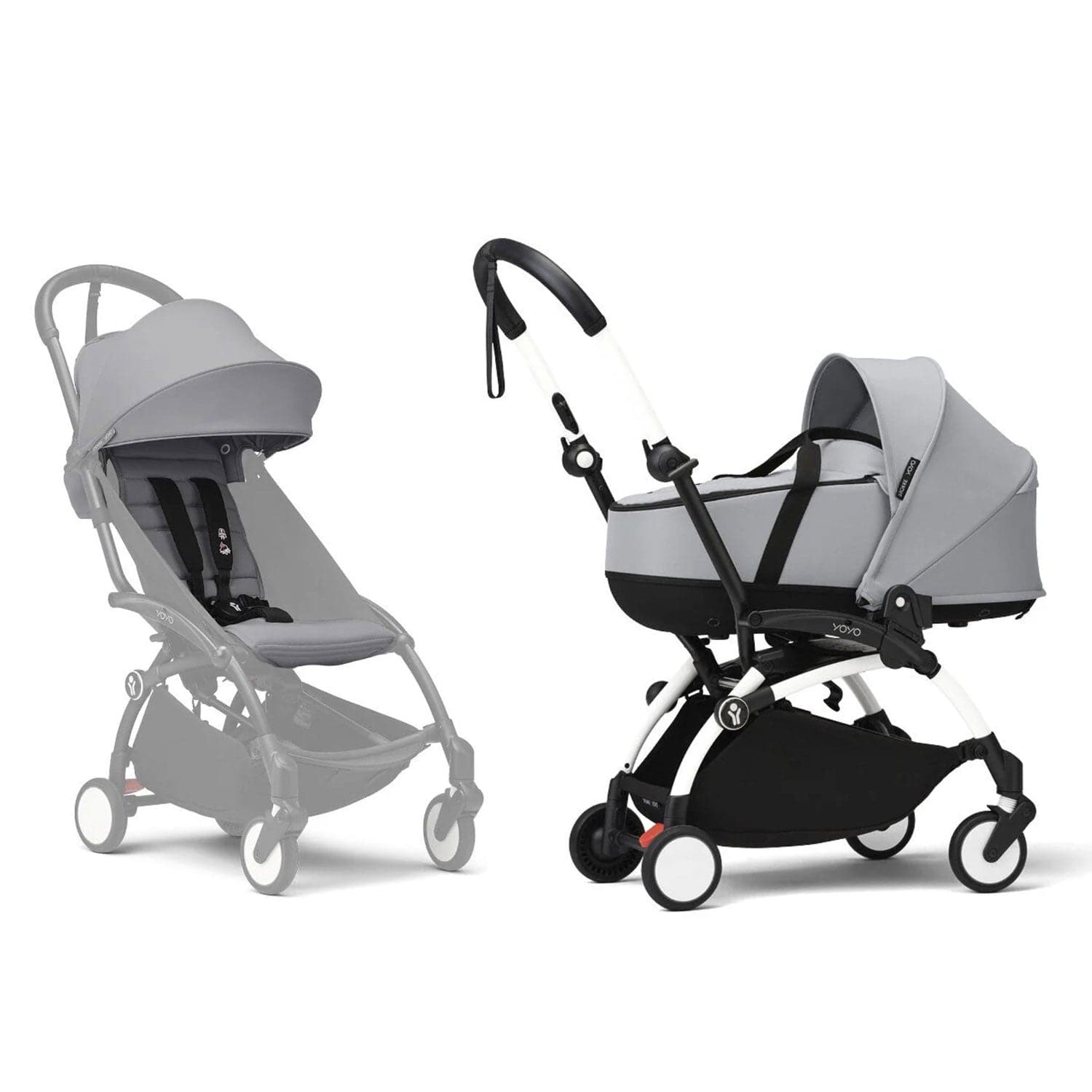 Stokke® YOYO³ Complete Pram - White/Stone Baby Prams 16462-PRA-STO 7040356474103