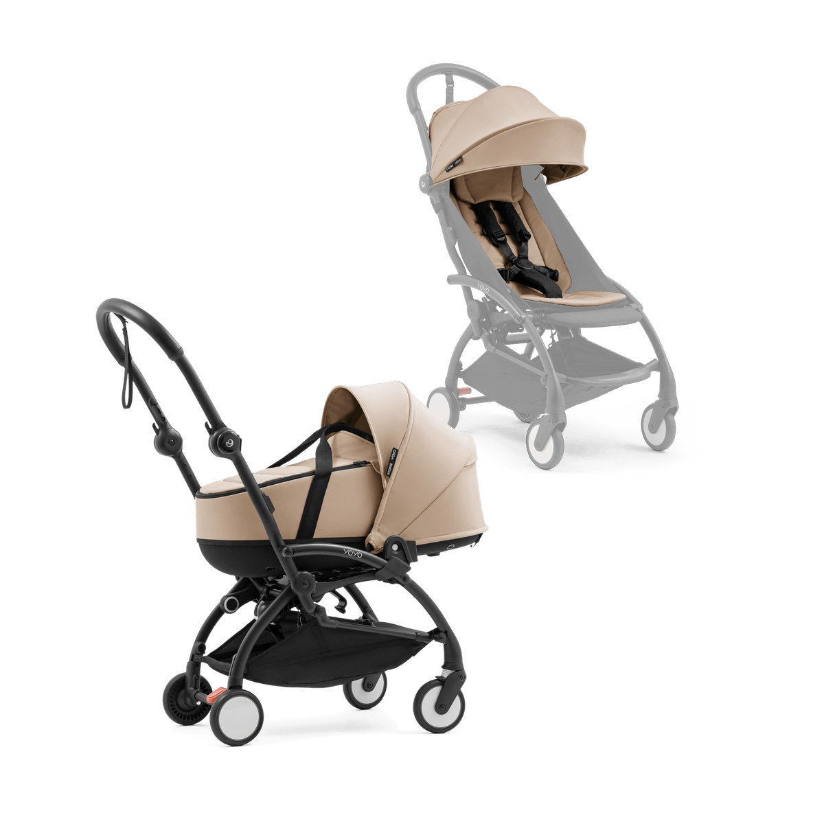 YOYO 5 Stroller with Bassinet in Taupe Baby Prams 24083-TPE 7040356991020