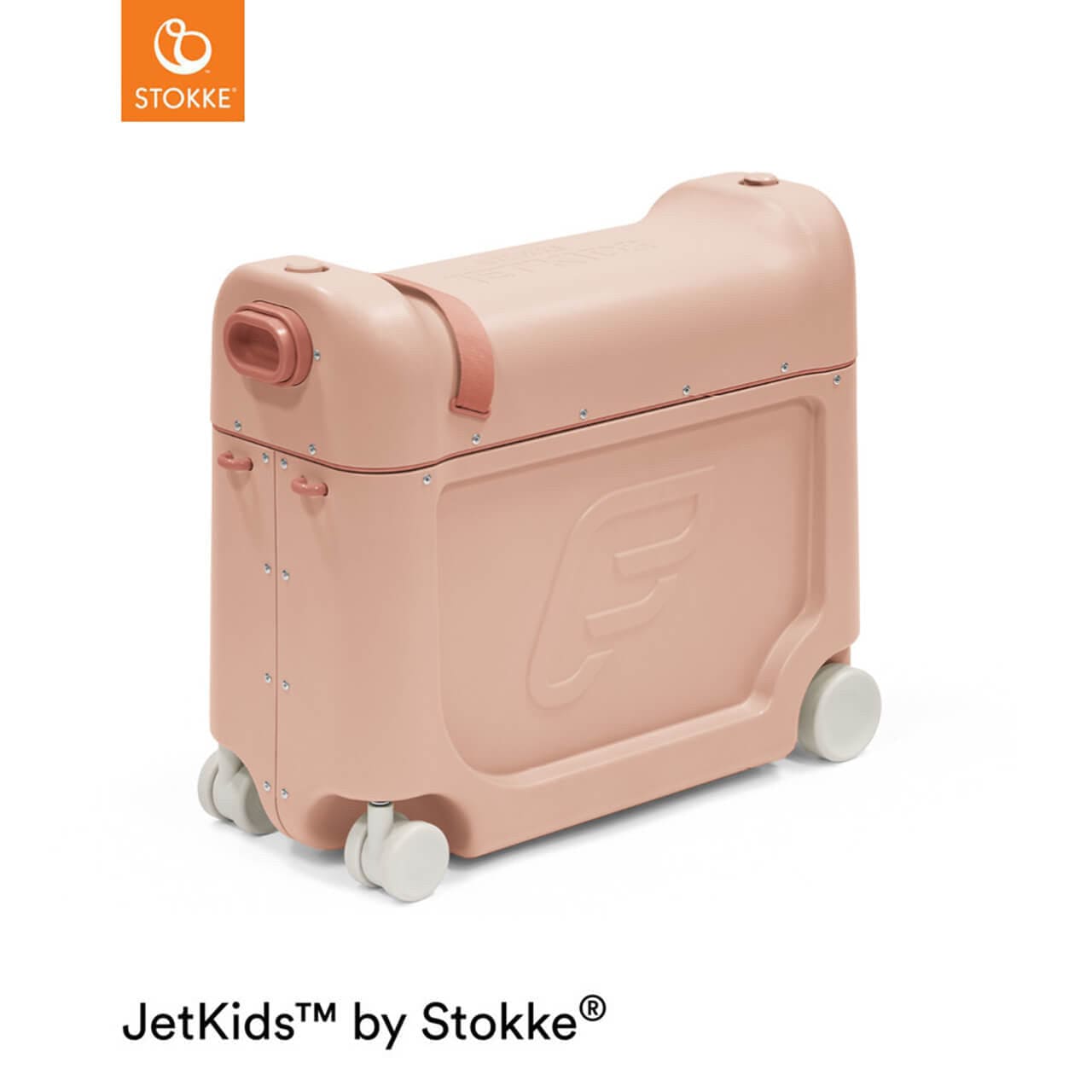 Stokke Jetkids Bed Box in Coral Pink Buggy & Ride-On Boards 681301